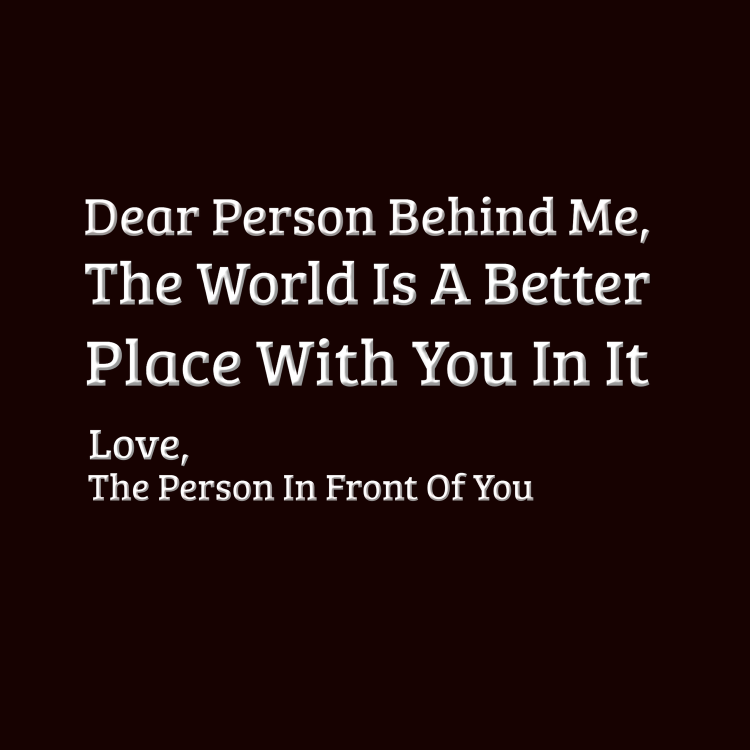 Dear Person Behind Me Collection | Christian Mental Health Apparel by Revival Unleashed