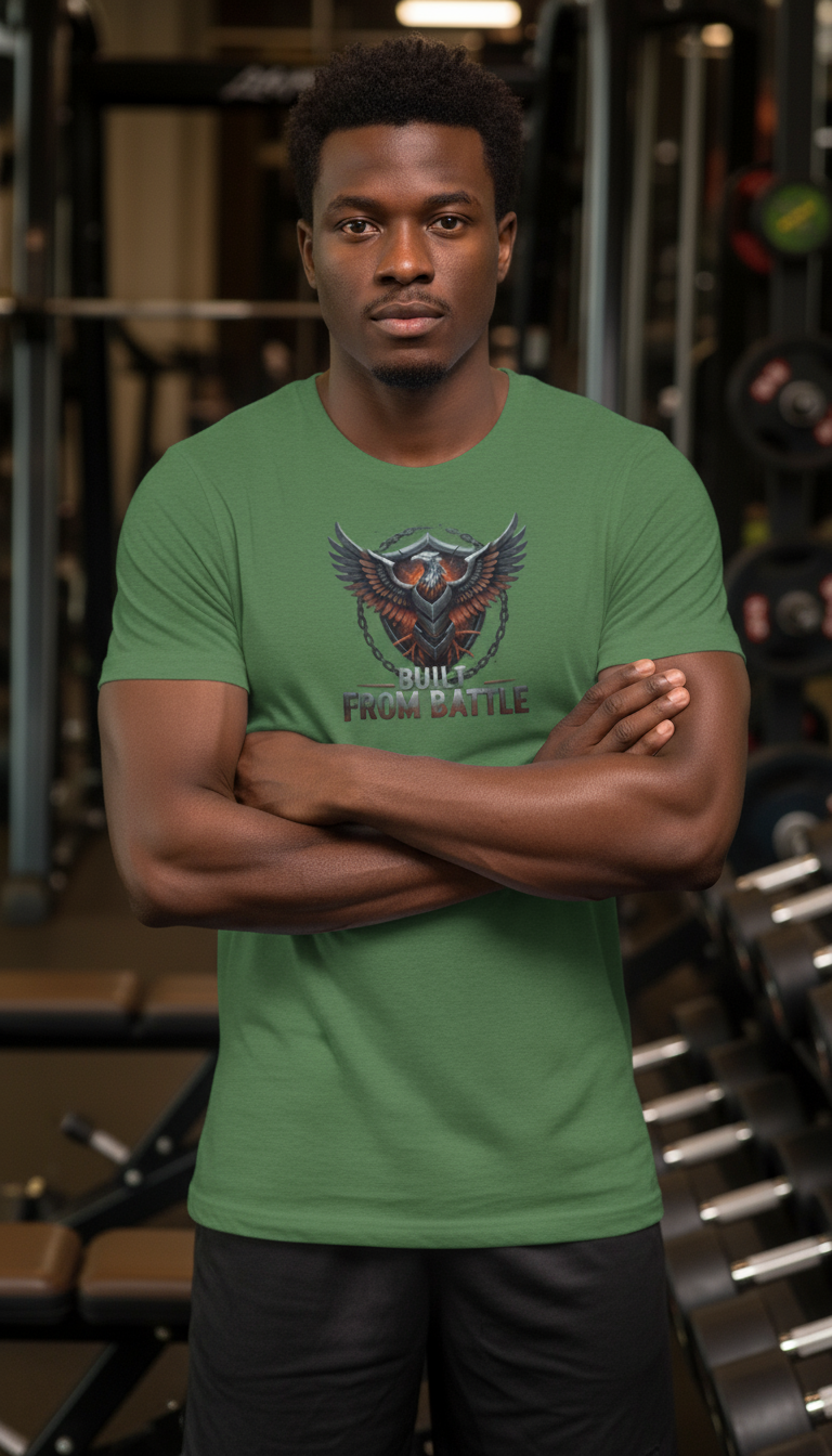 Built From Battle Classic T-Shirt | Strength Apparel – Revival Unleashed