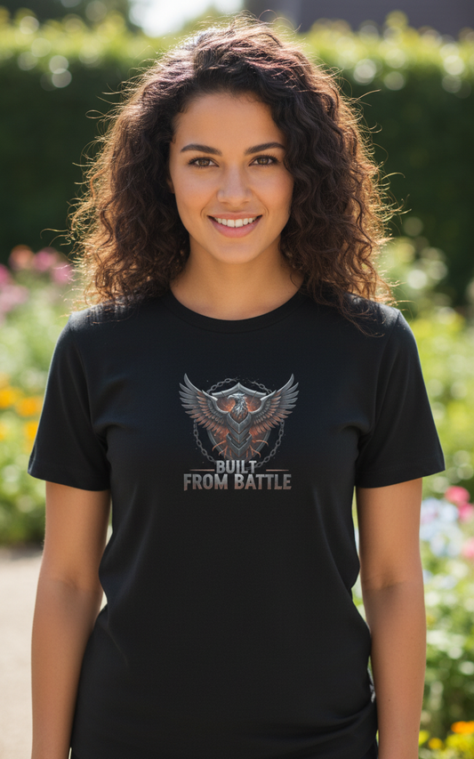 Built From Battle Women’s Relaxed T-Shirt | Revival Unleashed