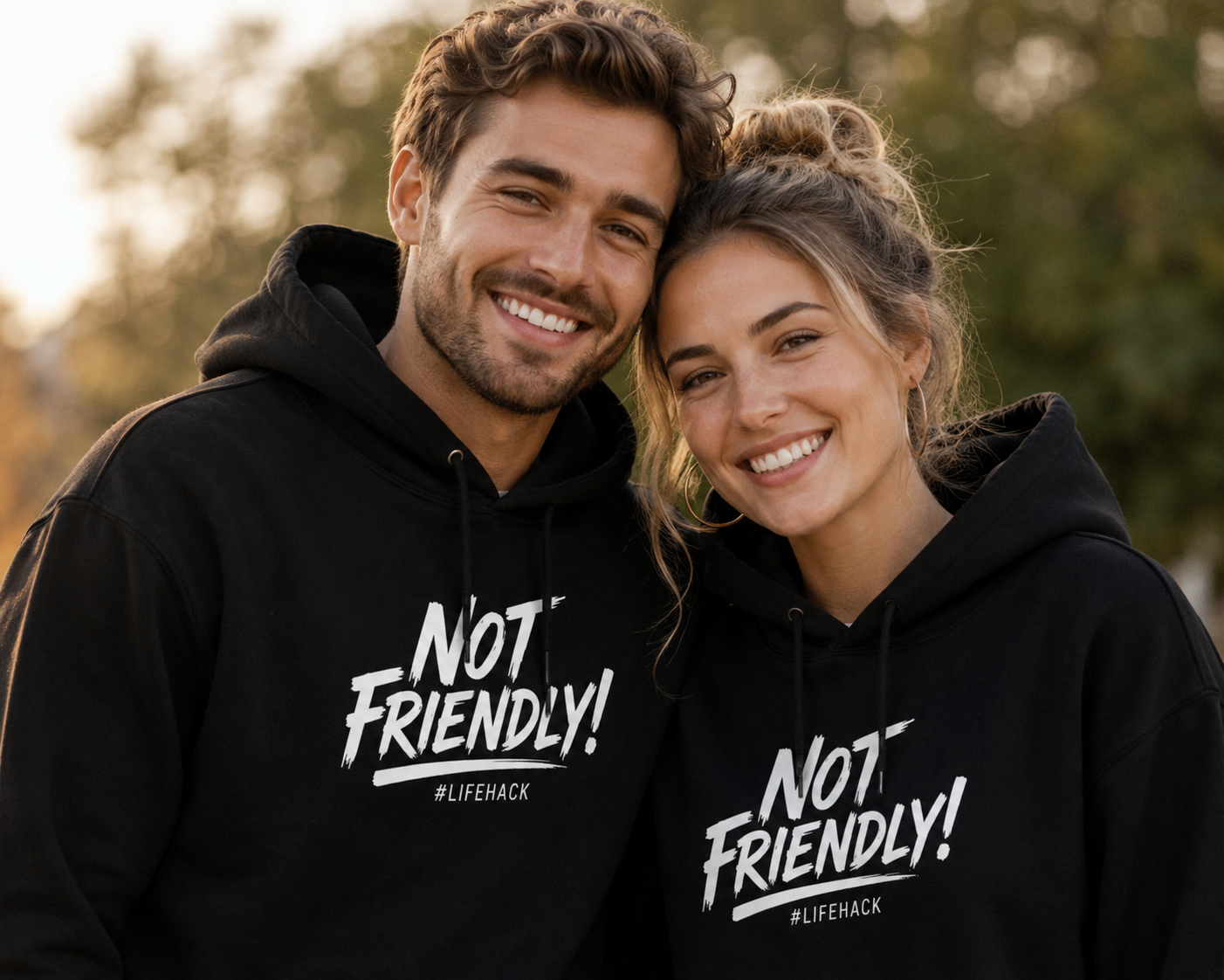 Not Friendly Unisex Hoodie | Built From Battle
