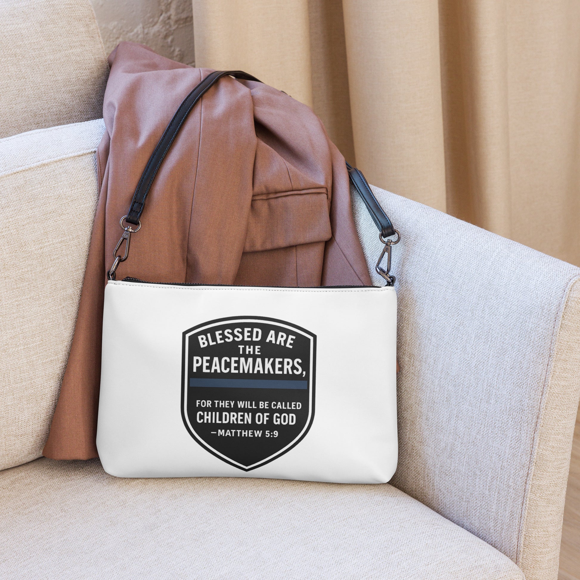 Revival Unleashed Blessed Are the Peacemakers Crossbody Bag – Christian Faith & Law Enforcement Everyday Carry-Revival Unleashed