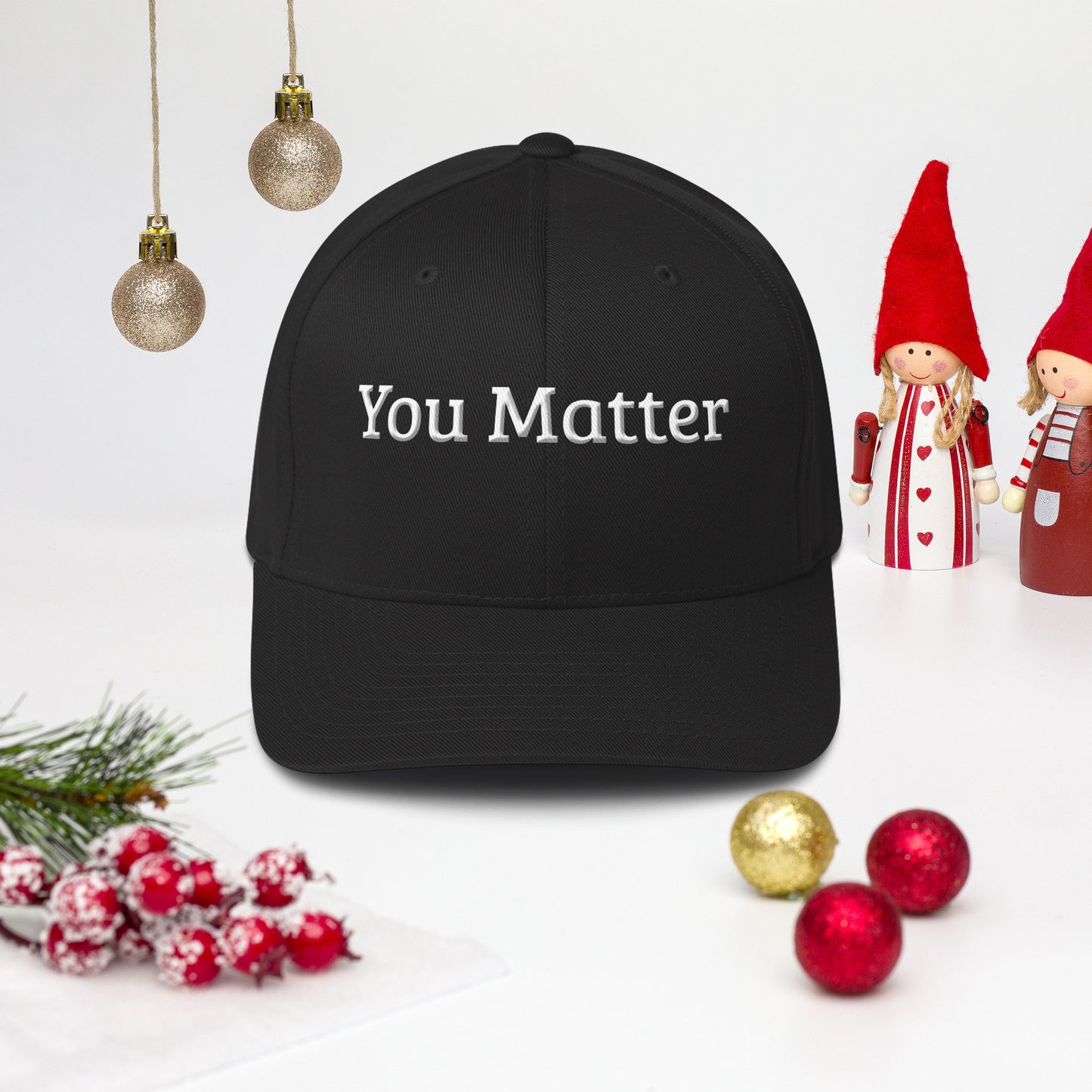 You Matter Embroidered Flex Fit Hat – Mental Health Awareness | Revival Unleashed-Revival Unleashed