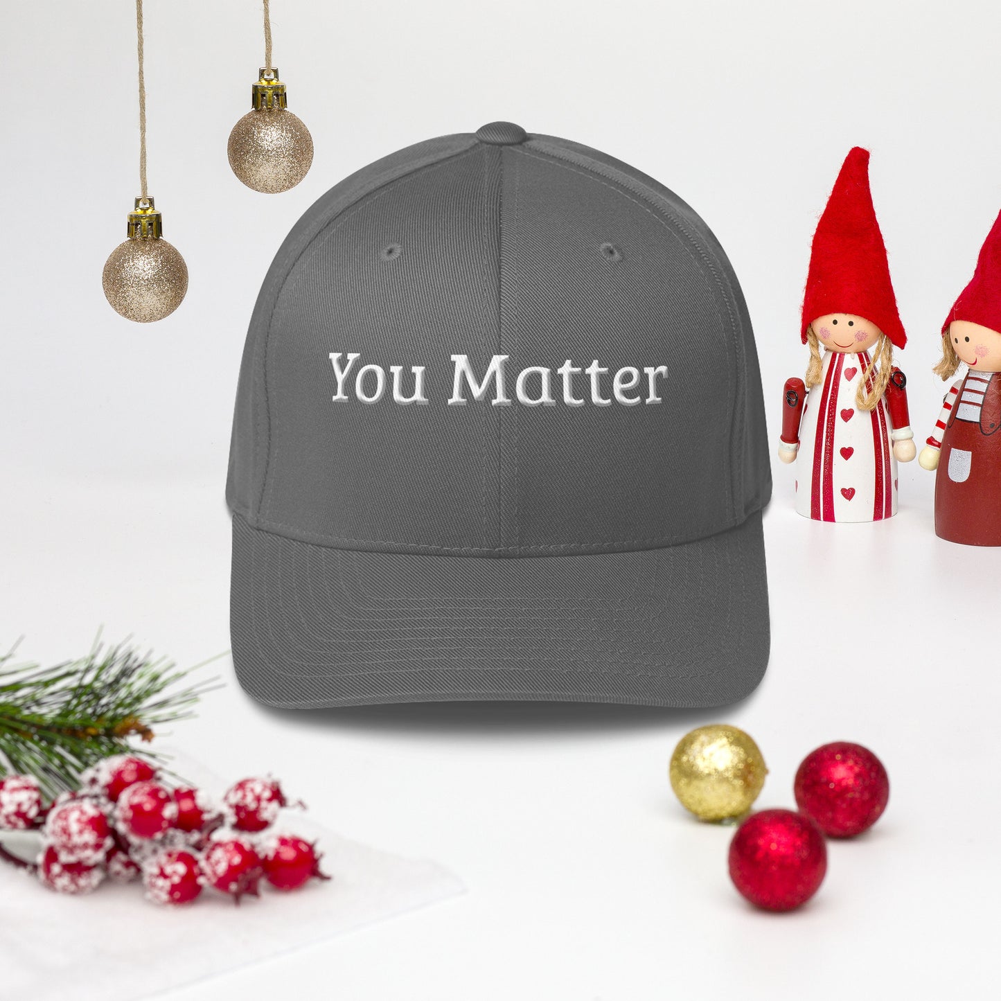 You Matter Embroidered Flex Fit Hat – Mental Health Awareness | Revival Unleashed-Revival Unleashed