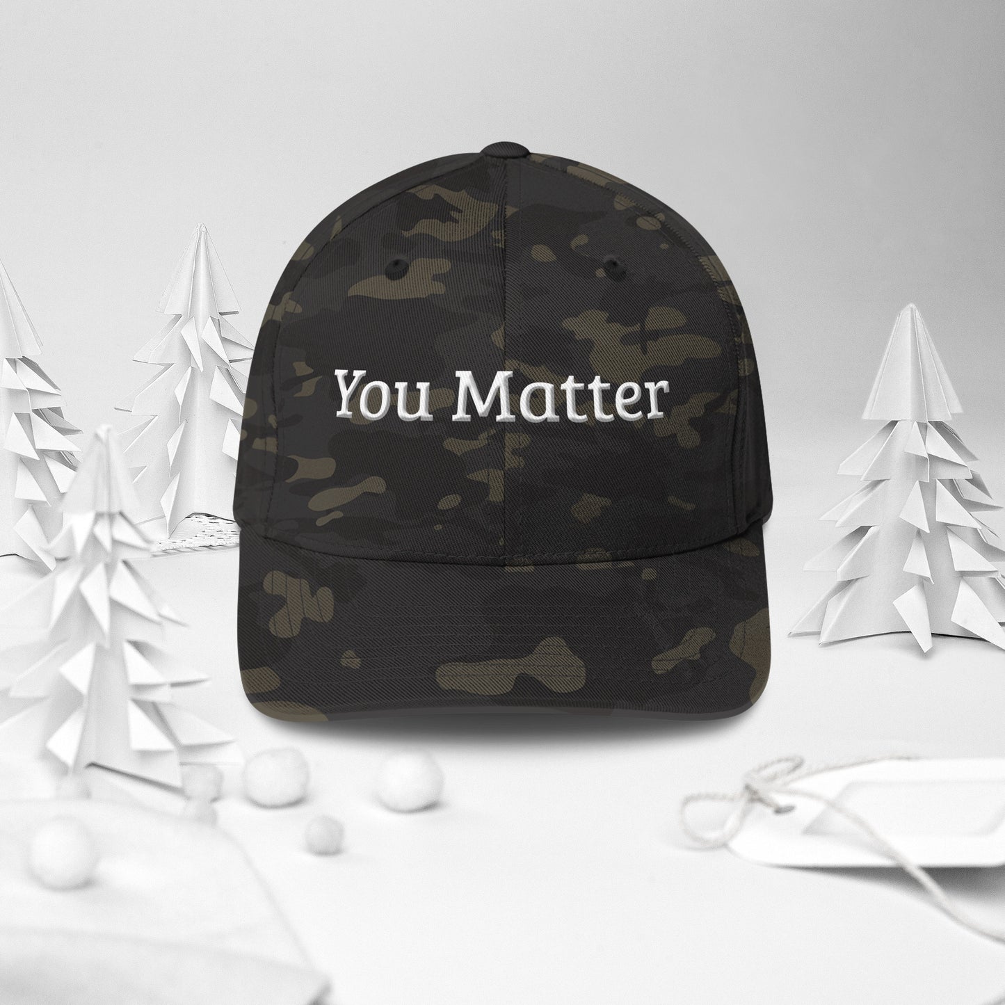 You Matter Embroidered Flex Fit Hat – Mental Health Awareness | Revival Unleashed-Revival Unleashed