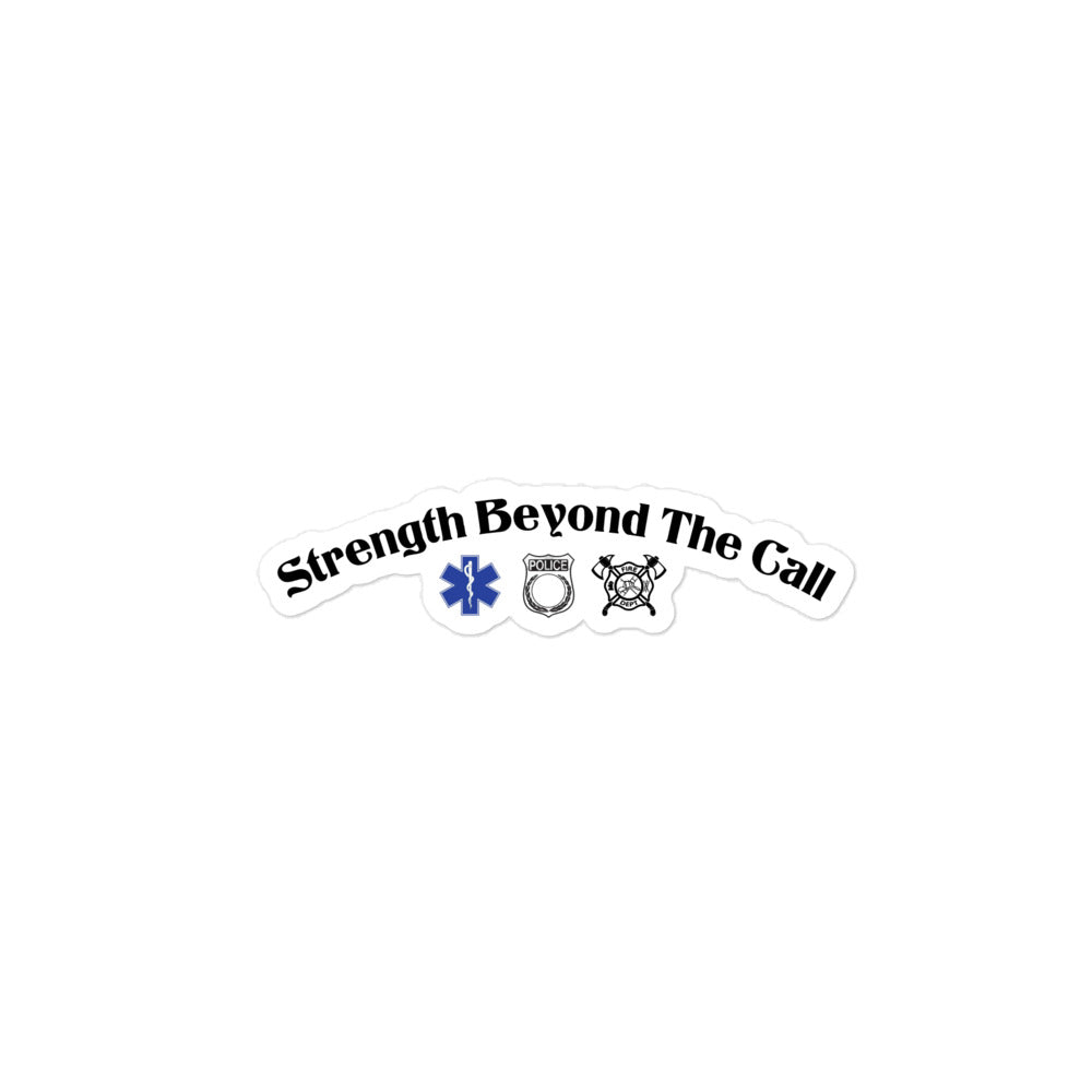 Strength Beyond The Call Stickers – First Responder PTSD Awareness | Revival Unleashed-Revival Unleashed
