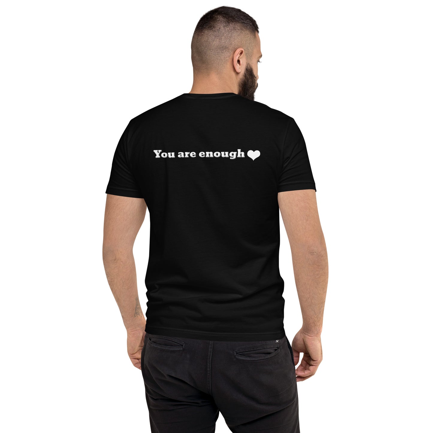 You Are Enough Short Sleeve Fitted T-shirt-Revival Unleashed