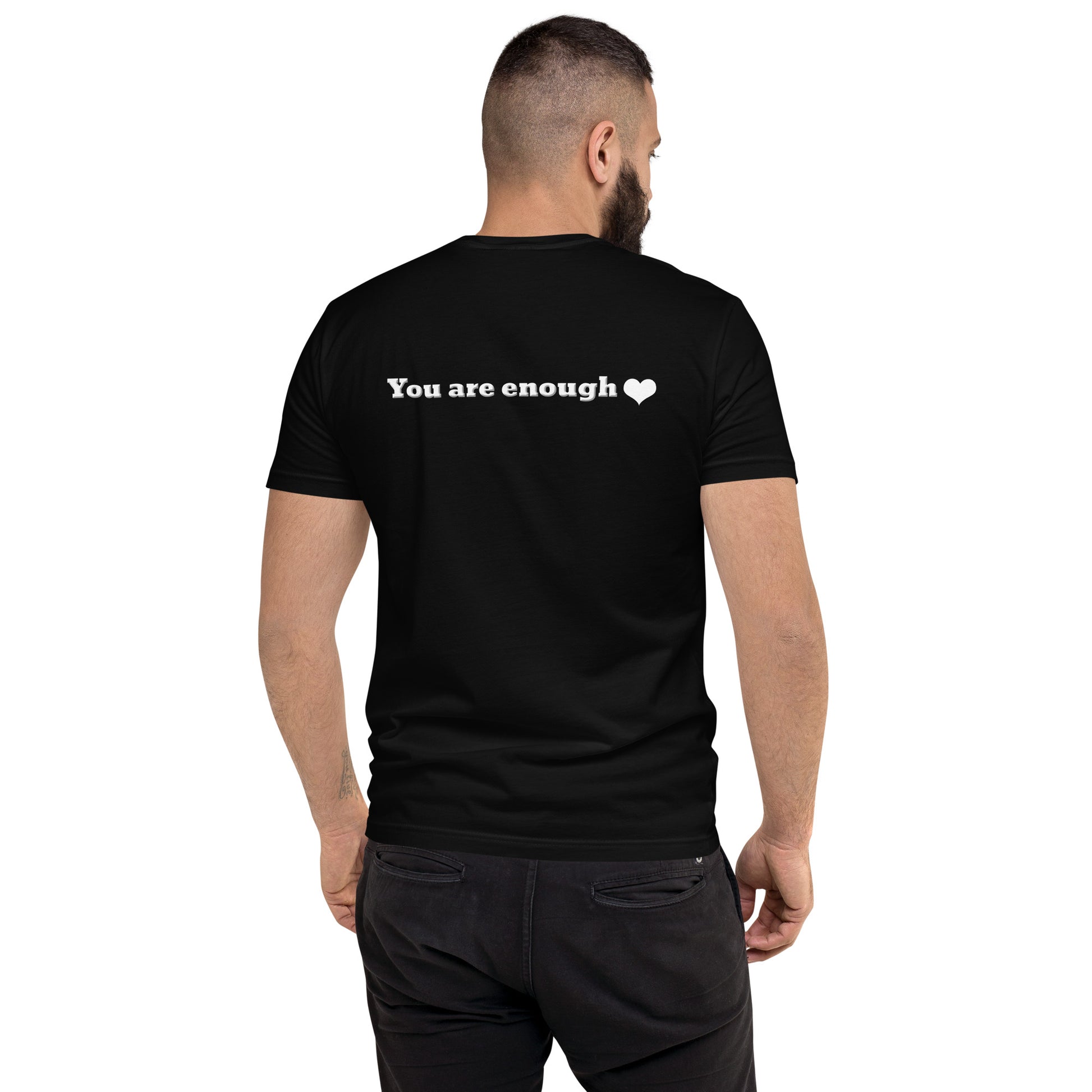 You Are Enough Short Sleeve Fitted T-shirt-Revival Unleashed
