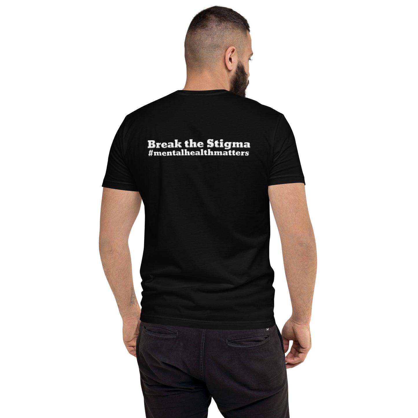 Break The Stigma Short Sleeve Fitted T-shirt-Revival Unleashed
