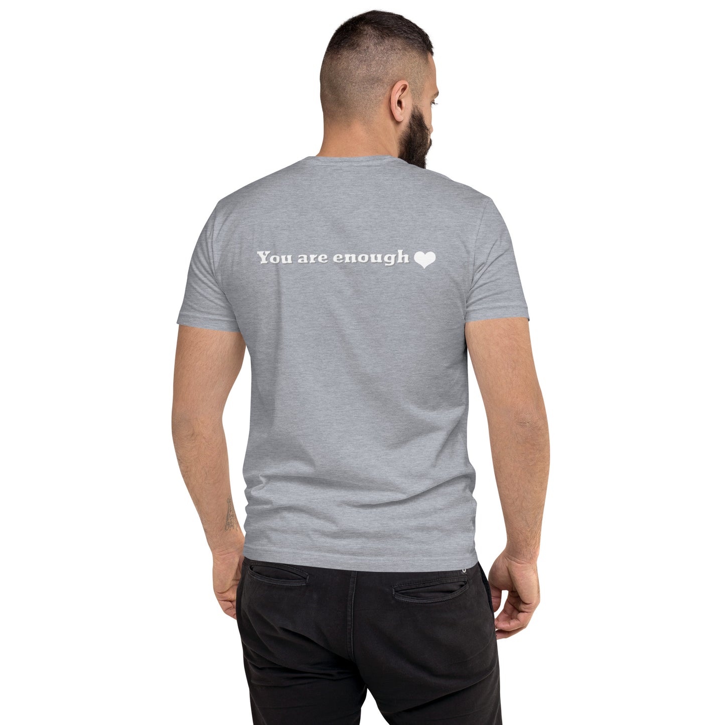 You Are Enough Short Sleeve Fitted T-shirt-Revival Unleashed