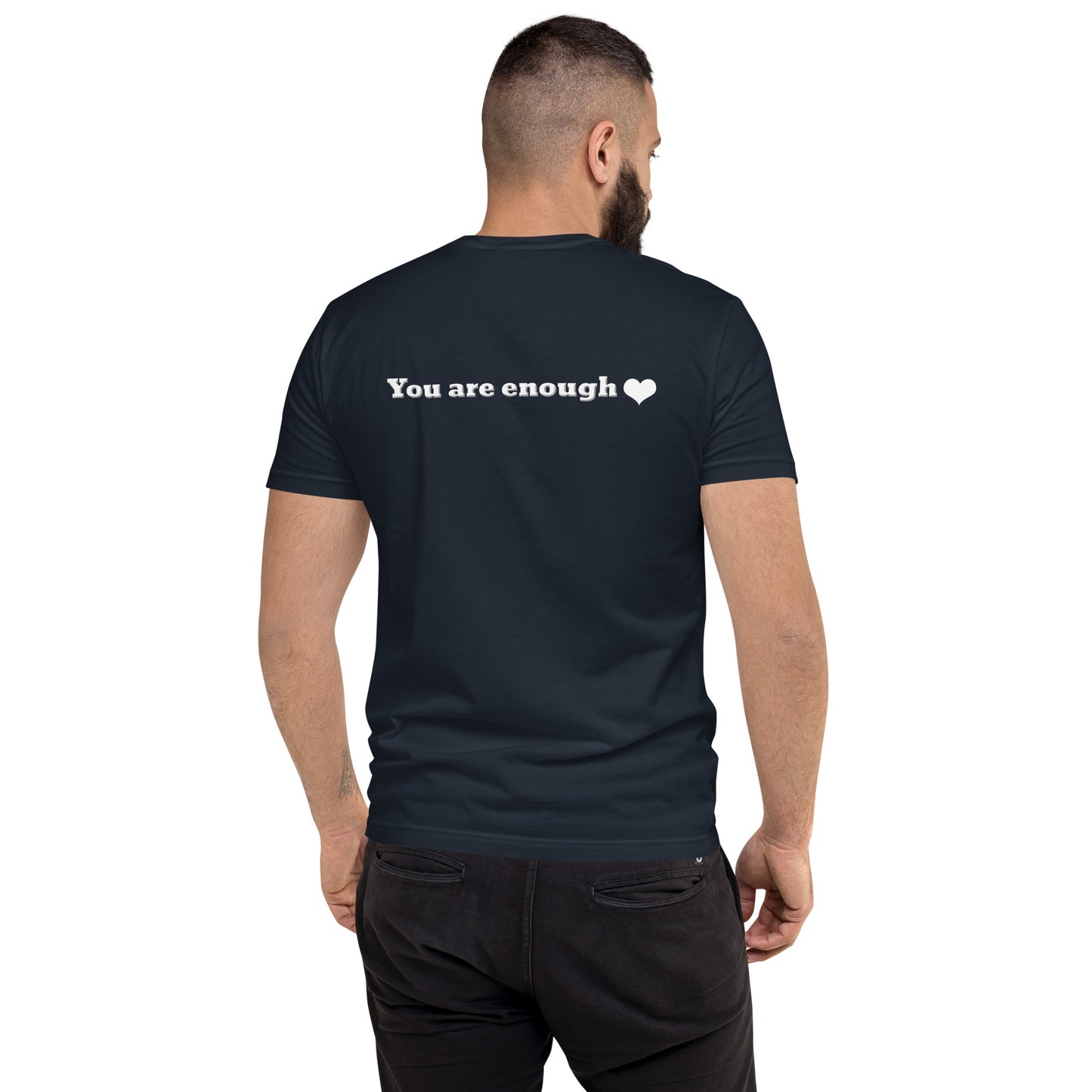 You Are Enough Short Sleeve Fitted T-shirt-Revival Unleashed