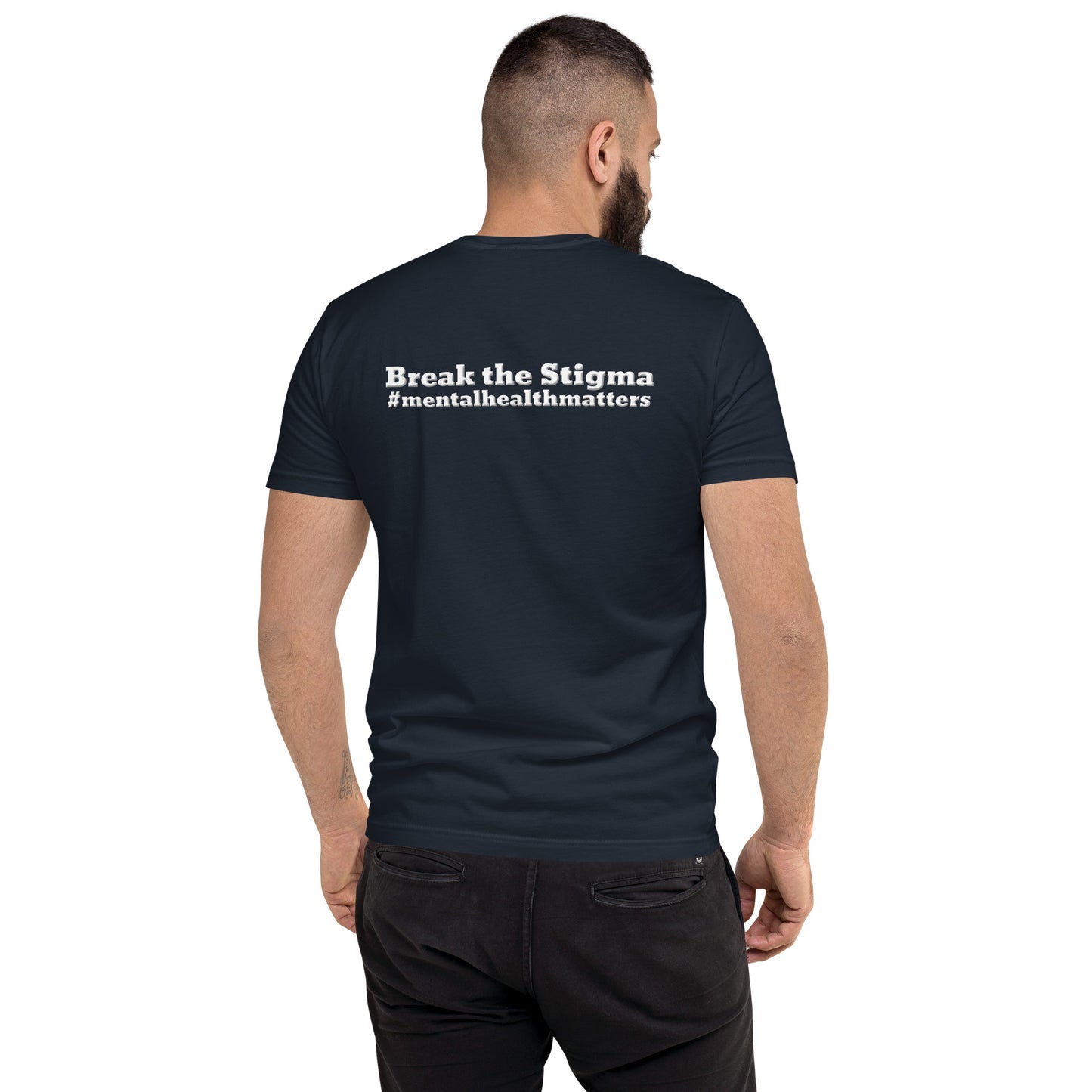 Break The Stigma Short Sleeve Fitted T-shirt-Revival Unleashed