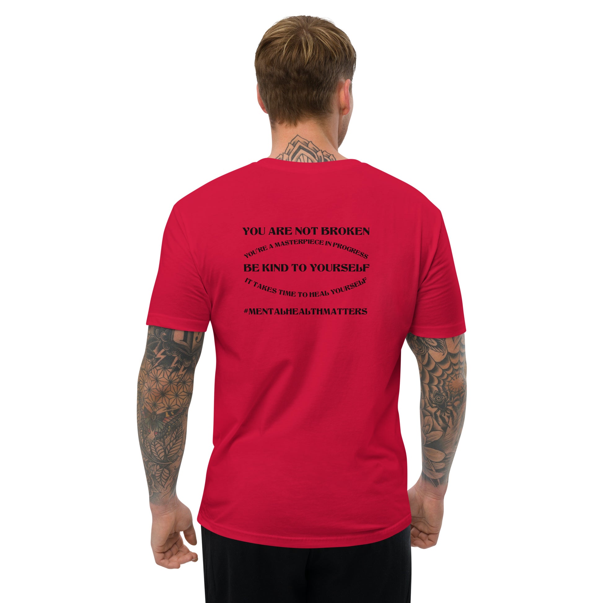 You Are Not Broken Short Sleeve Fitted T-Shirt – Mental Health Apparel | Revival Unleashed-Revival Unleashed
