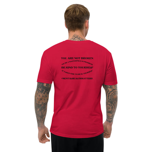 You Are Not Broken Short Sleeve Fitted T-Shirt – Mental Health Apparel | Revival Unleashed-Revival Unleashed