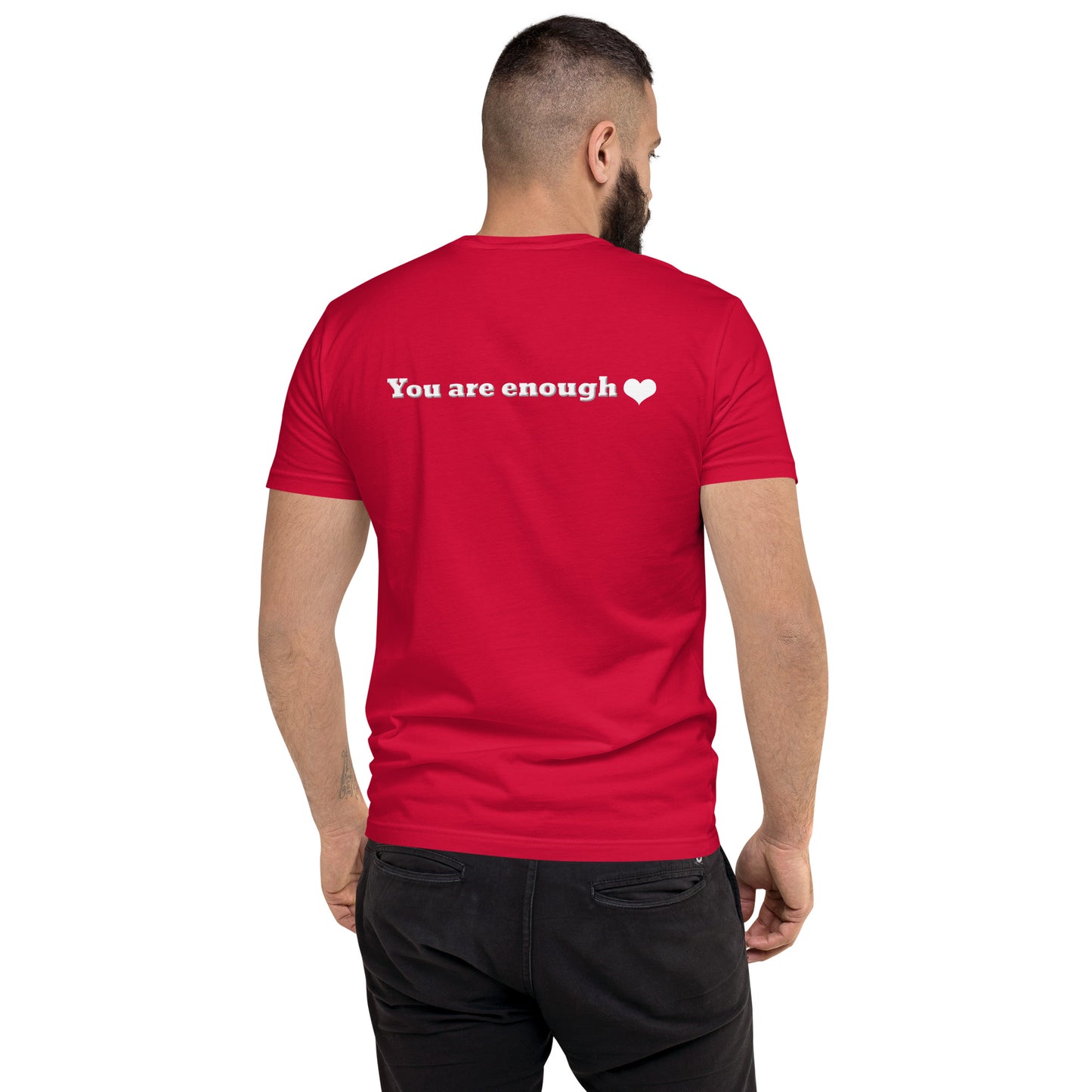 You Are Enough Short Sleeve Fitted T-shirt-Revival Unleashed
