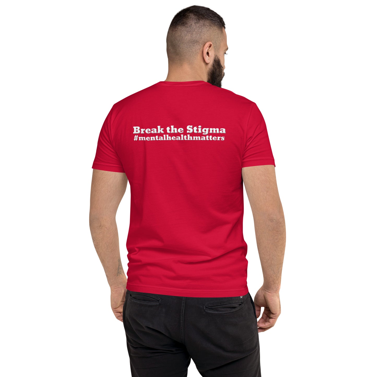 Break The Stigma Short Sleeve Fitted T-shirt-Revival Unleashed