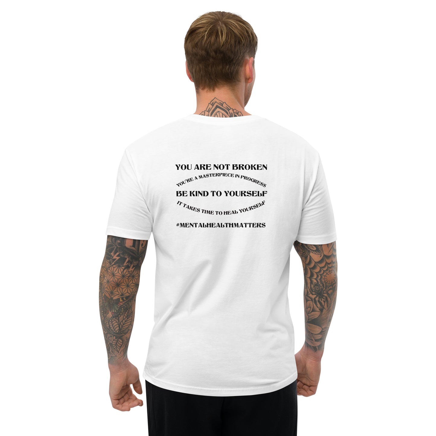 You Are Not Broken Short Sleeve Fitted T-Shirt – Mental Health Apparel | Revival Unleashed-Revival Unleashed