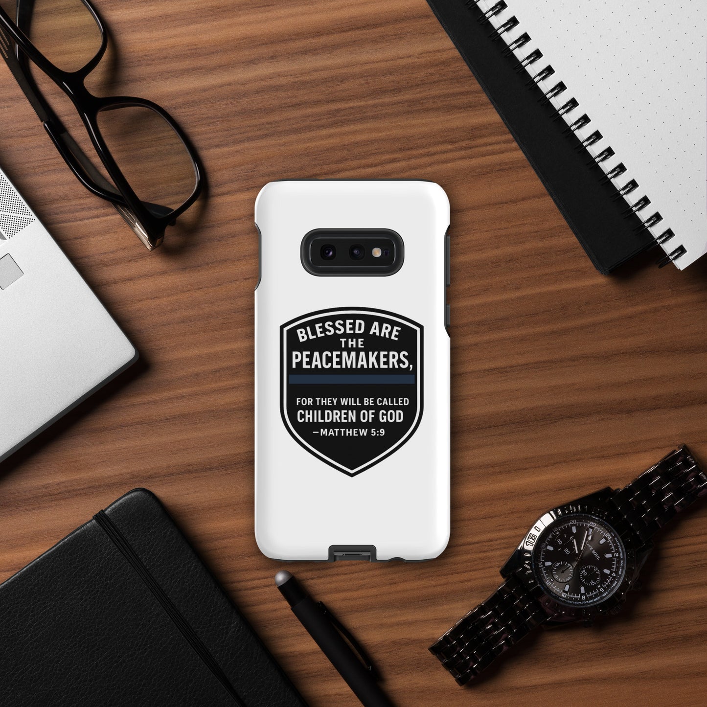 Blessed Are the Peacemakers Tough Case for Samsung® – Christian Faith & Law Enforcement Phone Cover-Revival Unleashed