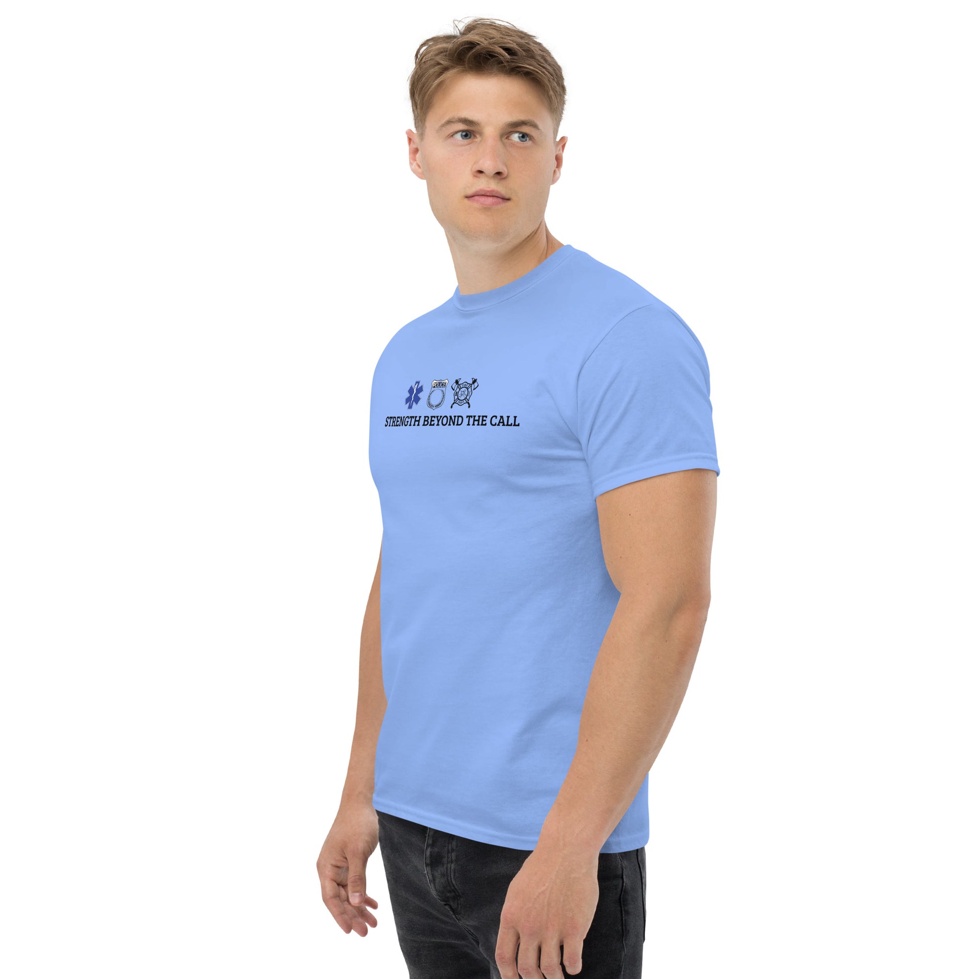 Strength Beyond The Call Classic T-Shirt – First Responder PTSD Awareness | Revival Unleashed-Revival Unleashed
