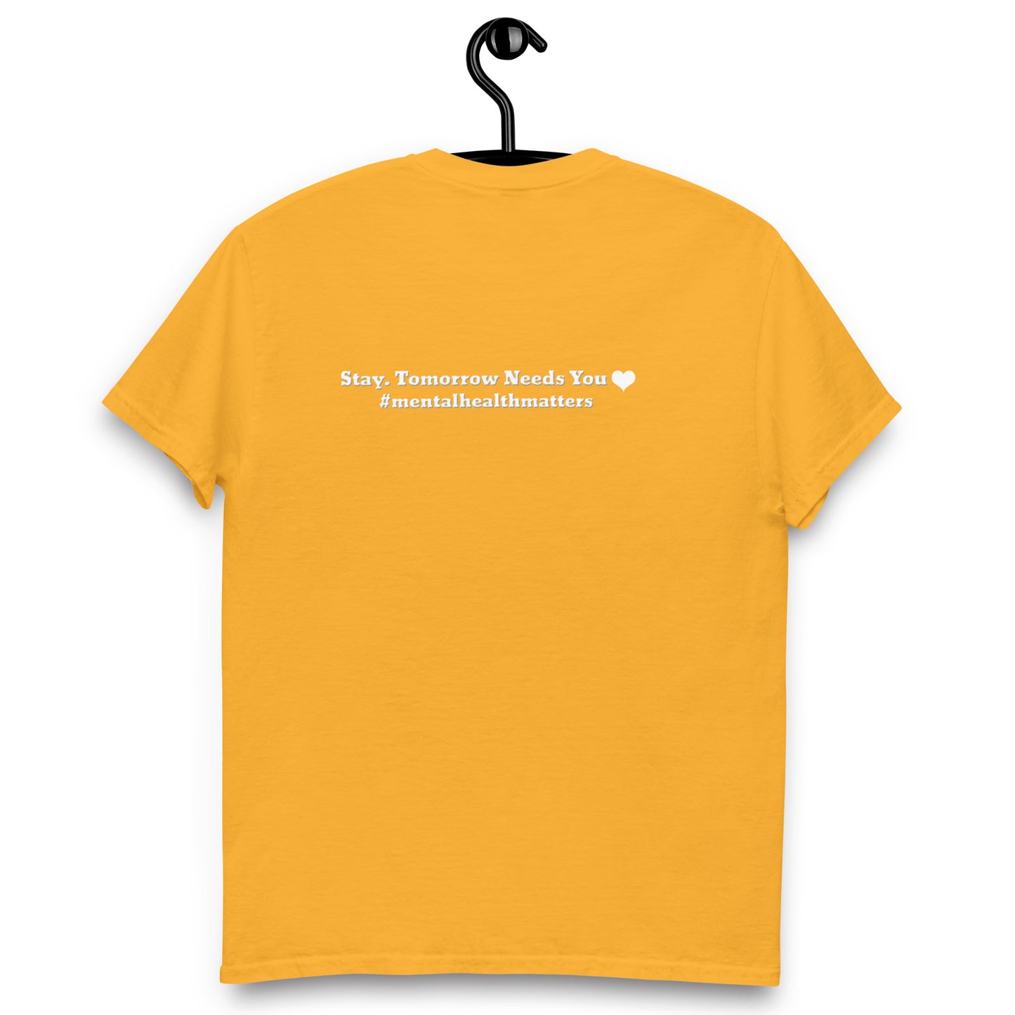 Stay, Tomorrow Needs You Classic T-Shirt – Mental Health Apparel | Revival Unleashed-Revival Unleashed