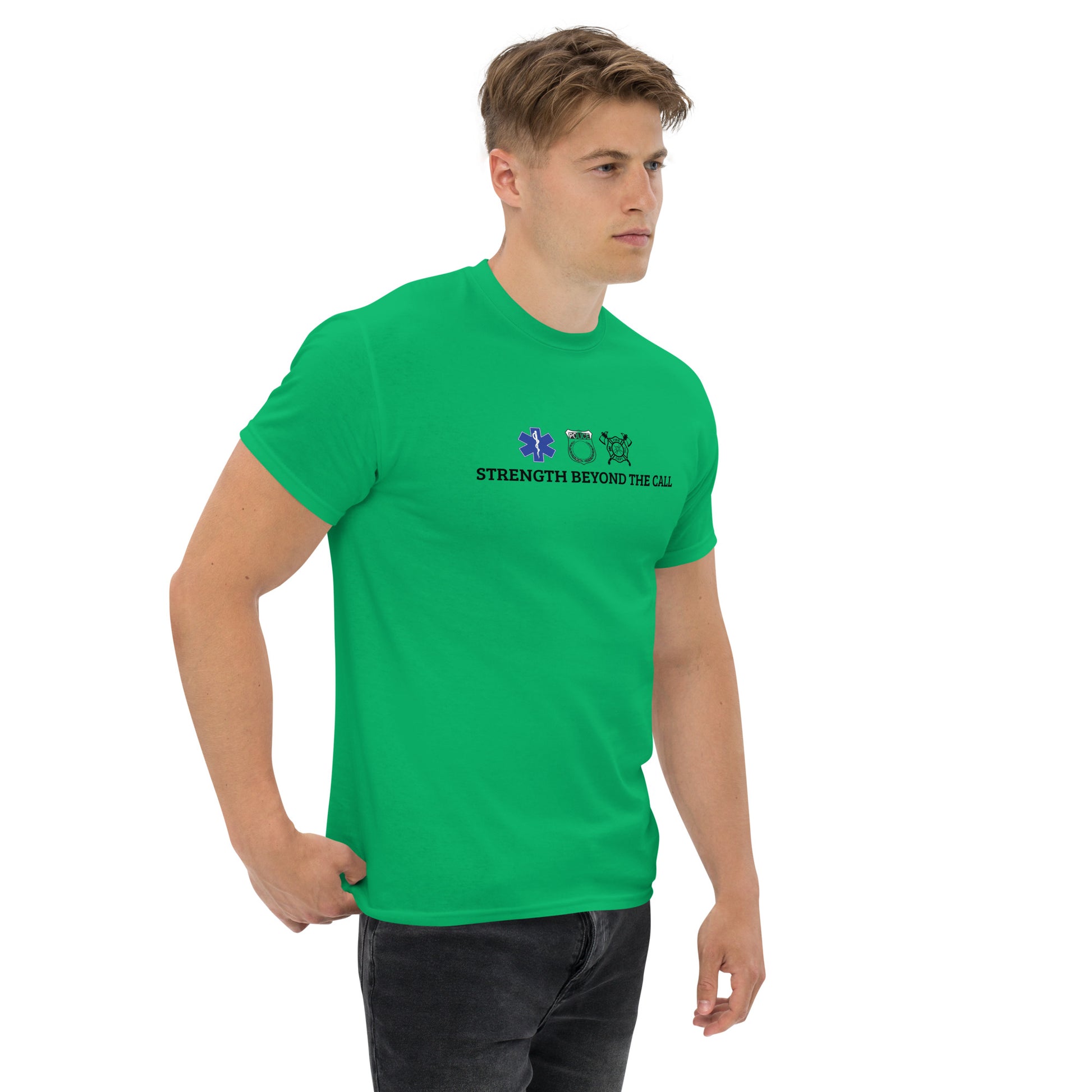 Strength Beyond The Call Classic T-Shirt – First Responder PTSD Awareness | Revival Unleashed-Revival Unleashed