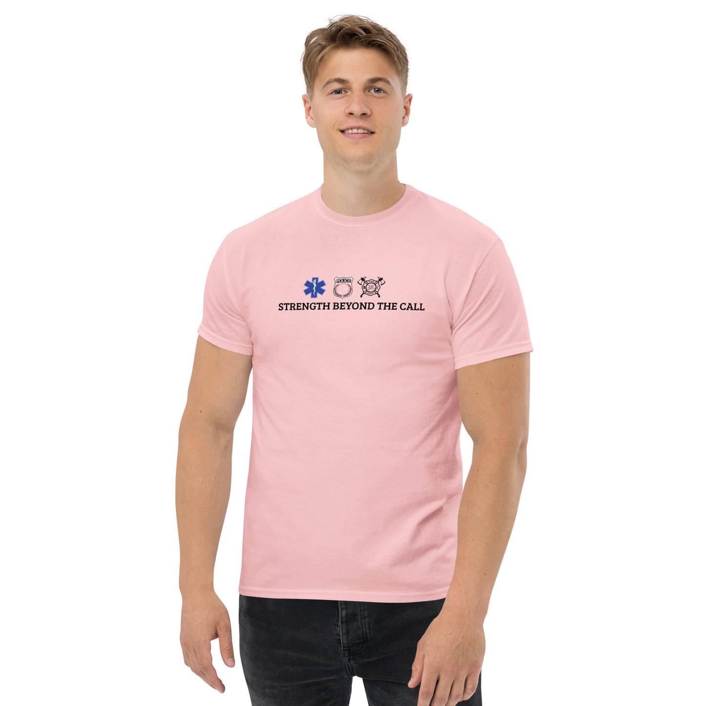 Strength Beyond The Call Classic T-Shirt – First Responder PTSD Awareness | Revival Unleashed-Revival Unleashed