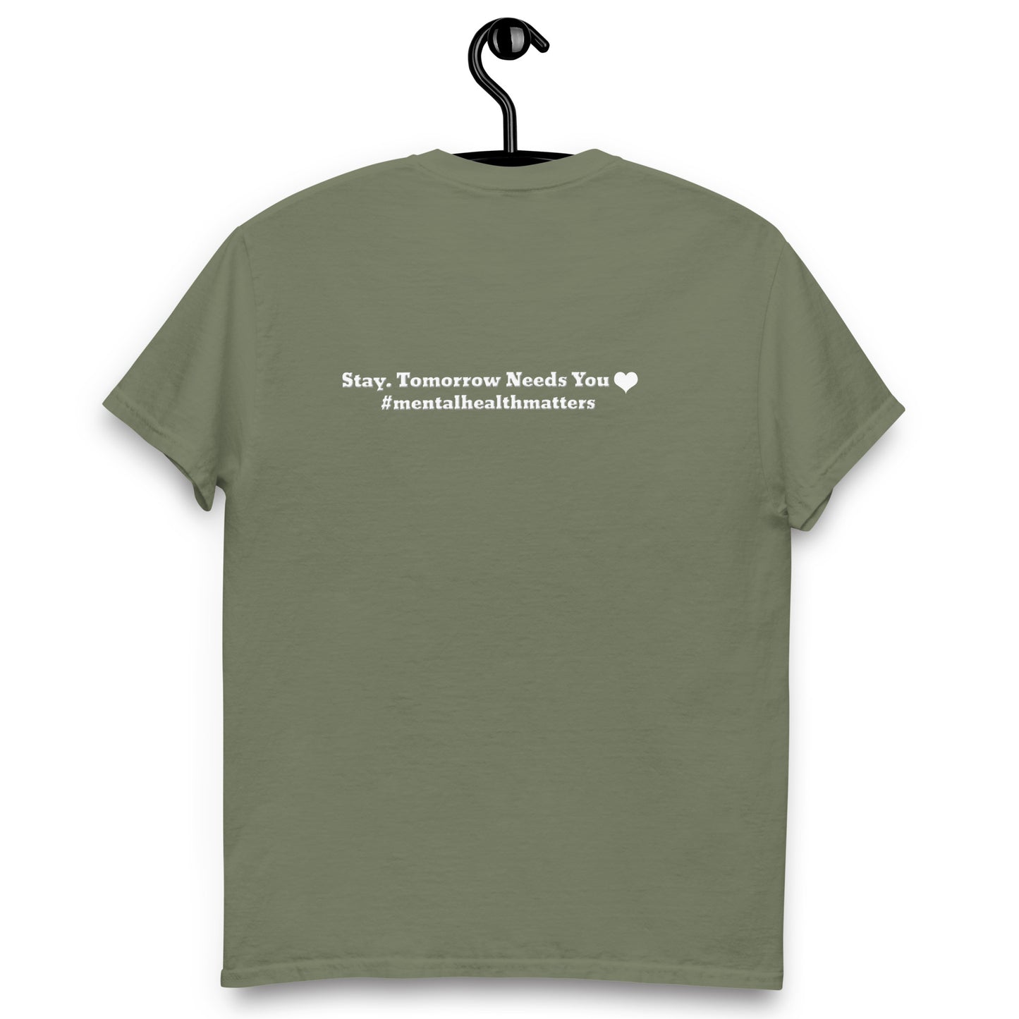Stay, Tomorrow Needs You Classic T-Shirt – Mental Health Apparel | Revival Unleashed-Revival Unleashed