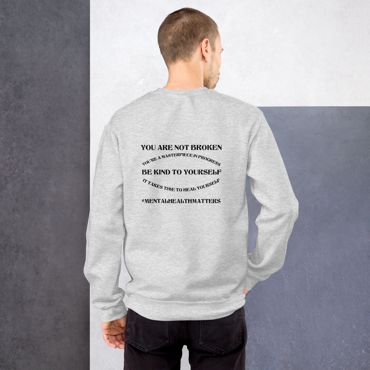 You Are Not Broken Unisex Sweatshirt – Mental Health Apparel | Revival Unleashed-Revival Unleashed