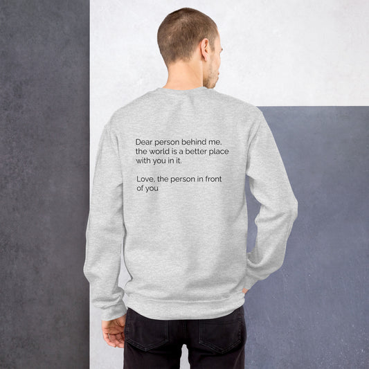 Dear Person Behind Me Sweatshirt – Mental Health Awareness Apparel | Revival Unleashed-Revival Unleashed