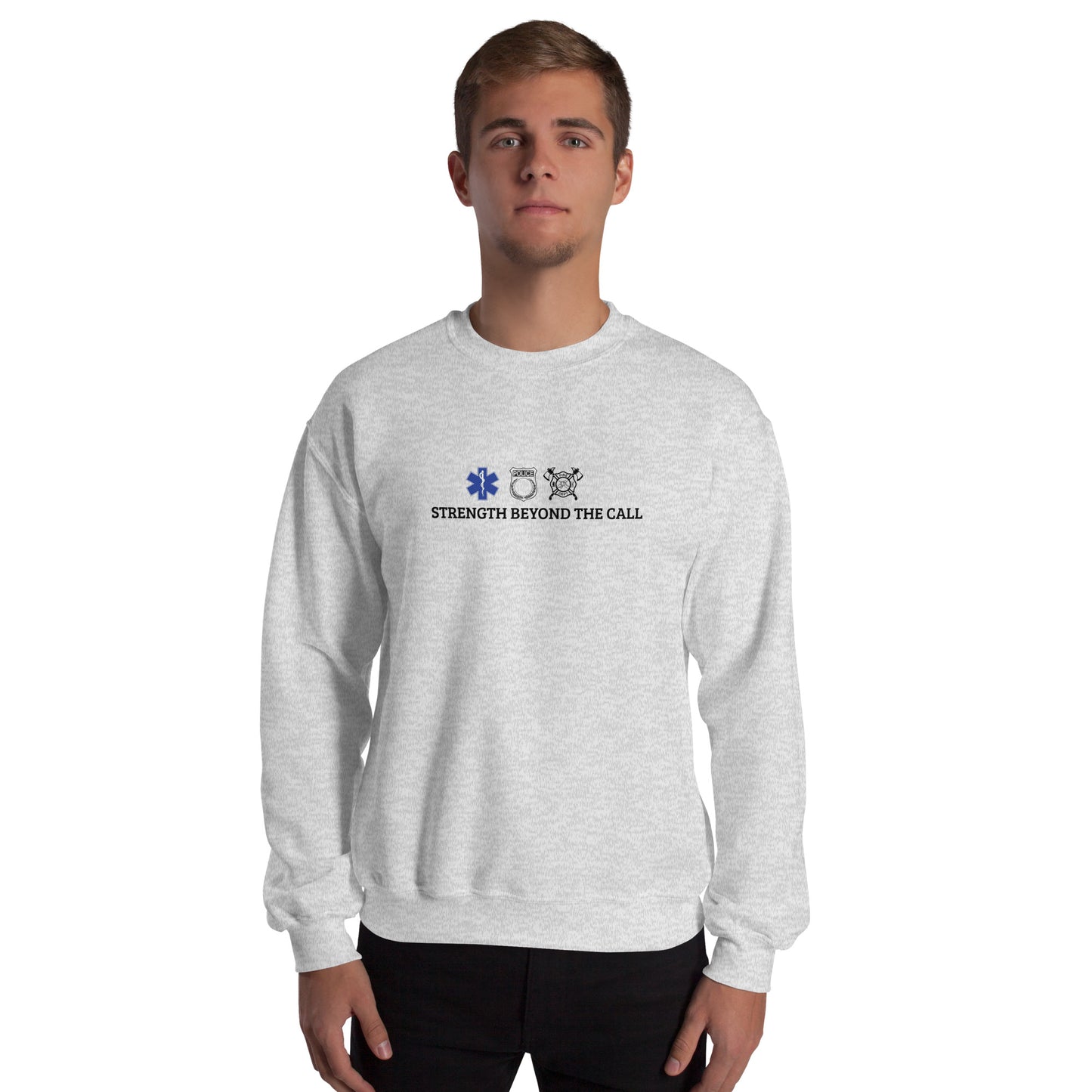 Strength Beyond The Call Sweatshirt – First Responder PTSD Awareness | Revival Unleashed-Revival Unleashed