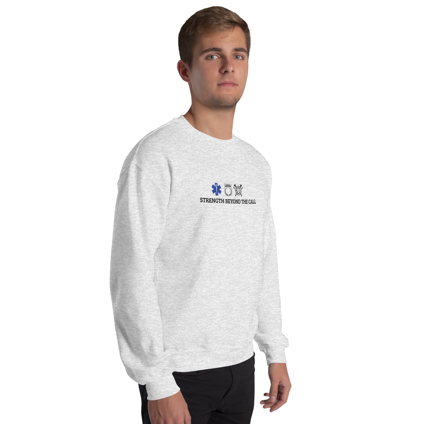 Strength Beyond The Call Sweatshirt – First Responder PTSD Awareness | Revival Unleashed-Revival Unleashed