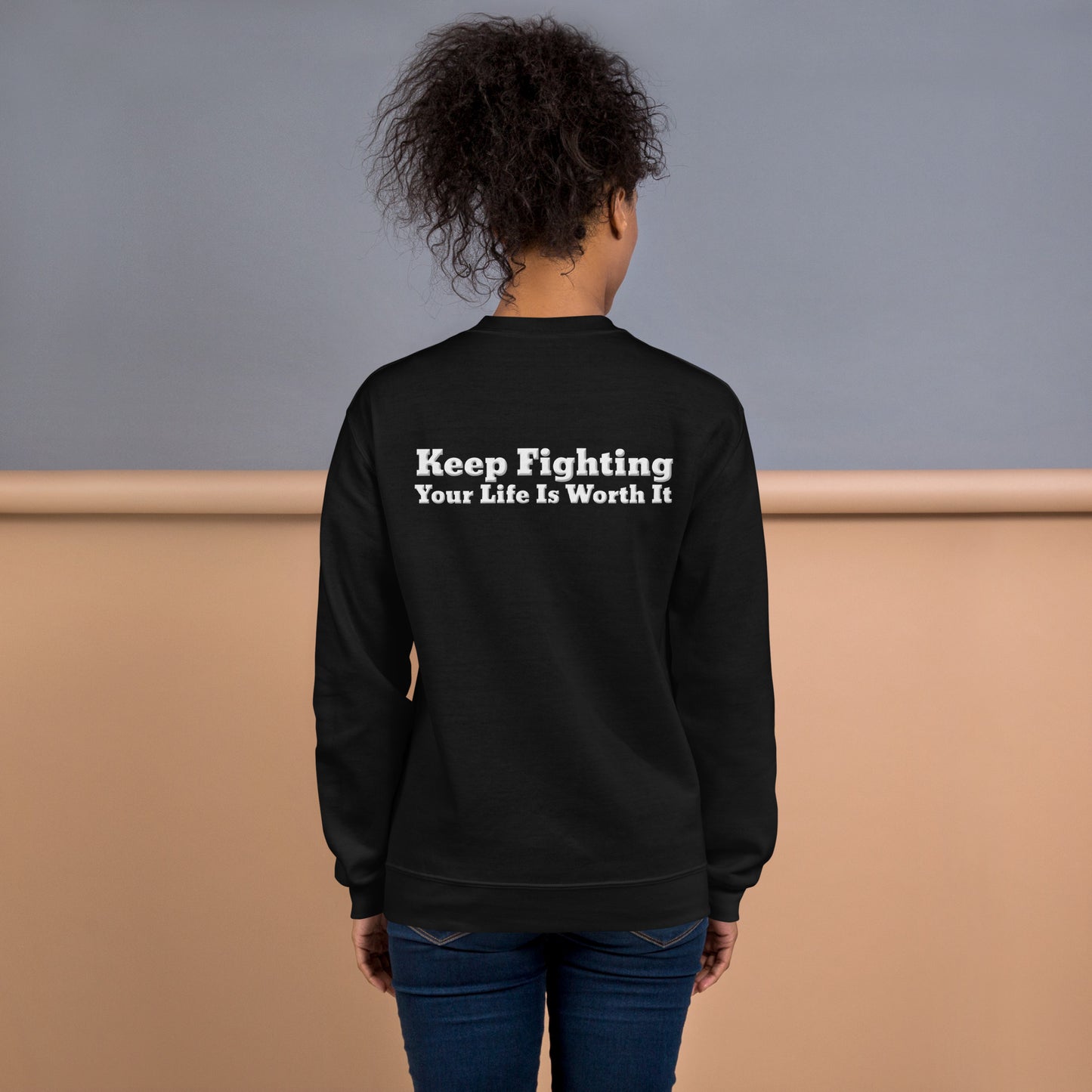 Keep Fighting Sweatshirt – Mental Health Awareness Apparel | Revival Unleashed-Revival Unleashed