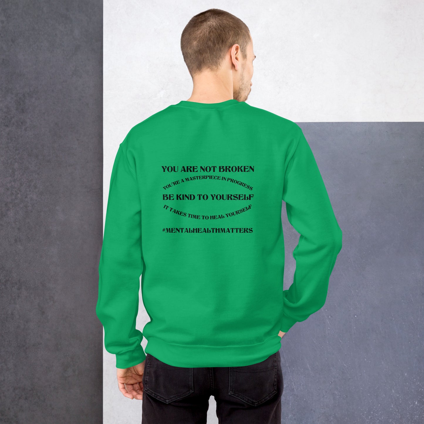 You Are Not Broken Unisex Sweatshirt – Mental Health Apparel | Revival Unleashed-Revival Unleashed