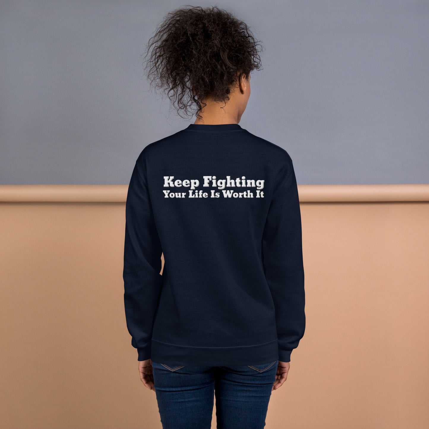 Keep Fighting Sweatshirt – Mental Health Awareness Apparel | Revival Unleashed-Revival Unleashed