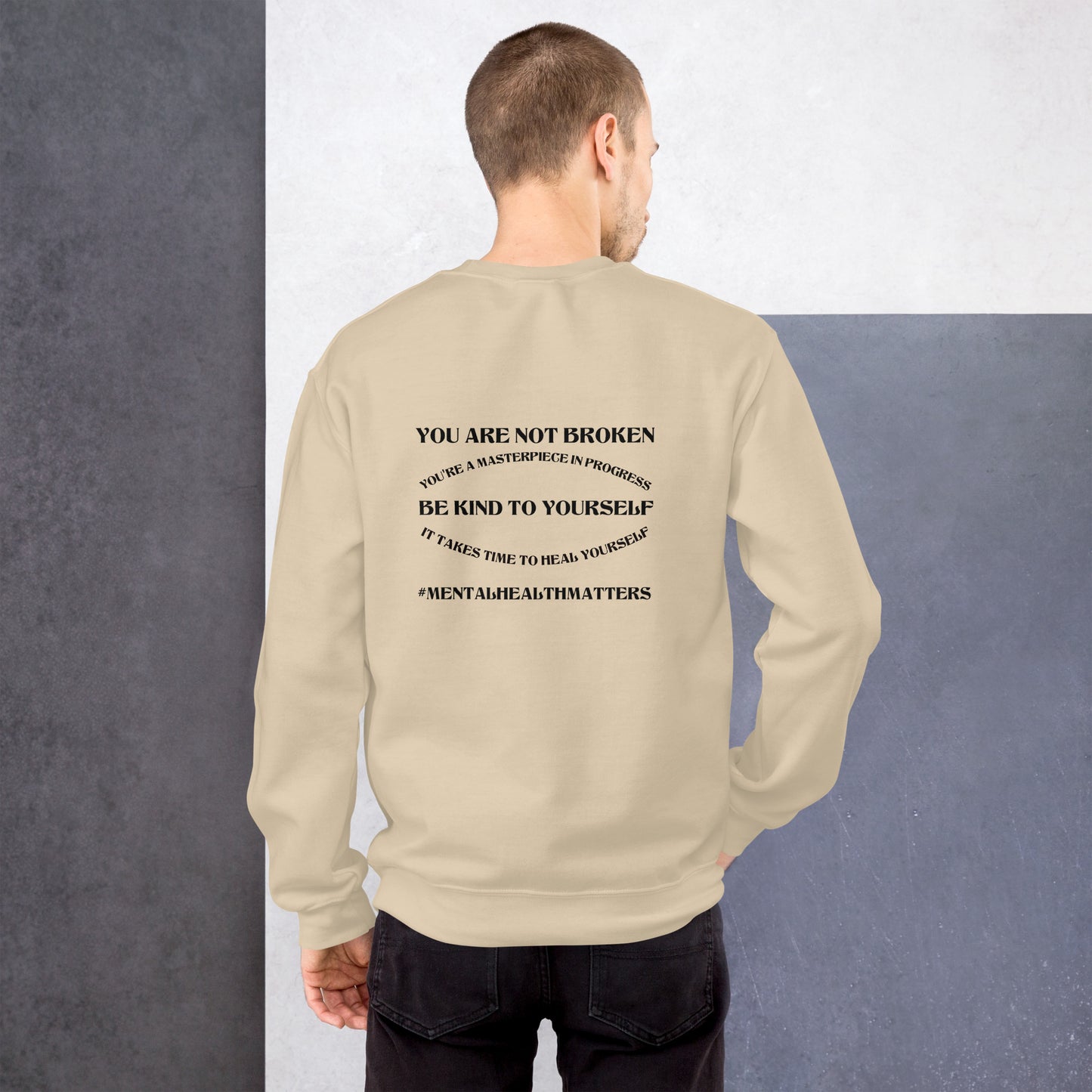 You Are Not Broken Unisex Sweatshirt – Mental Health Apparel | Revival Unleashed-Revival Unleashed
