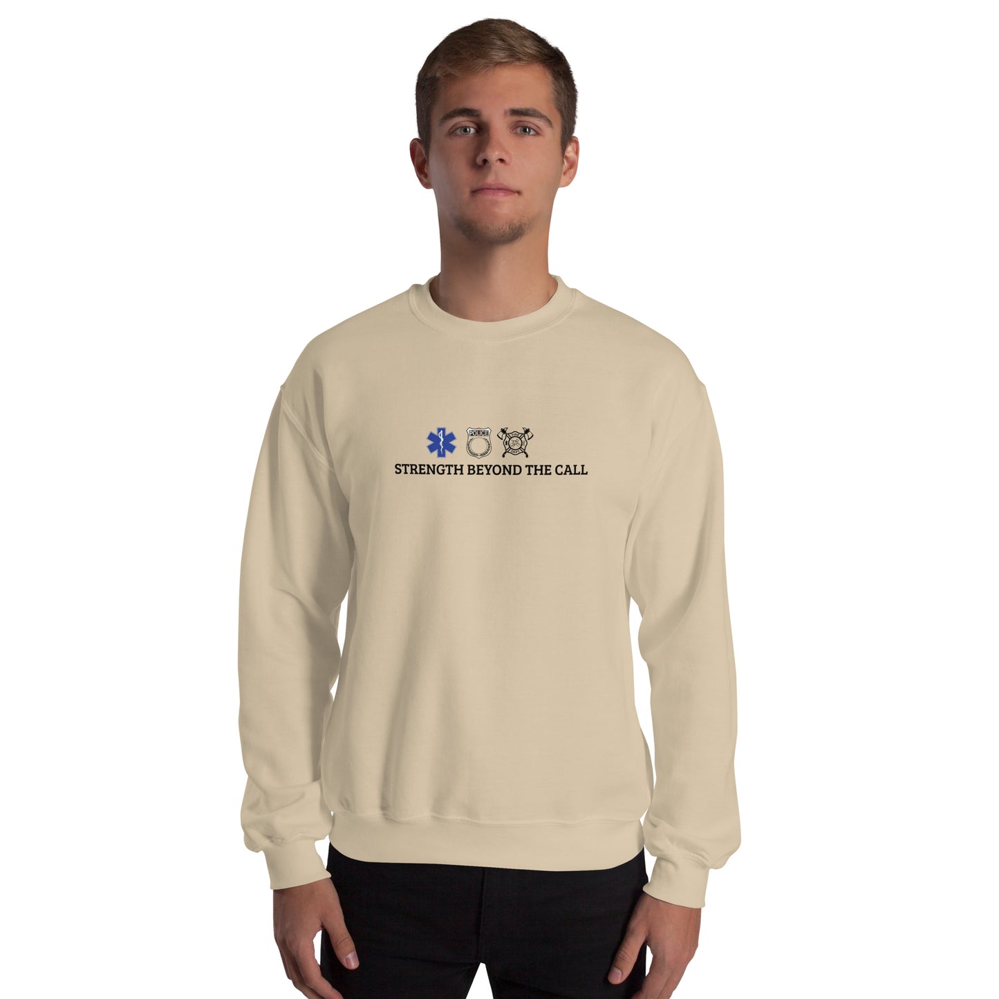 Strength Beyond The Call Sweatshirt – First Responder PTSD Awareness | Revival Unleashed-Revival Unleashed