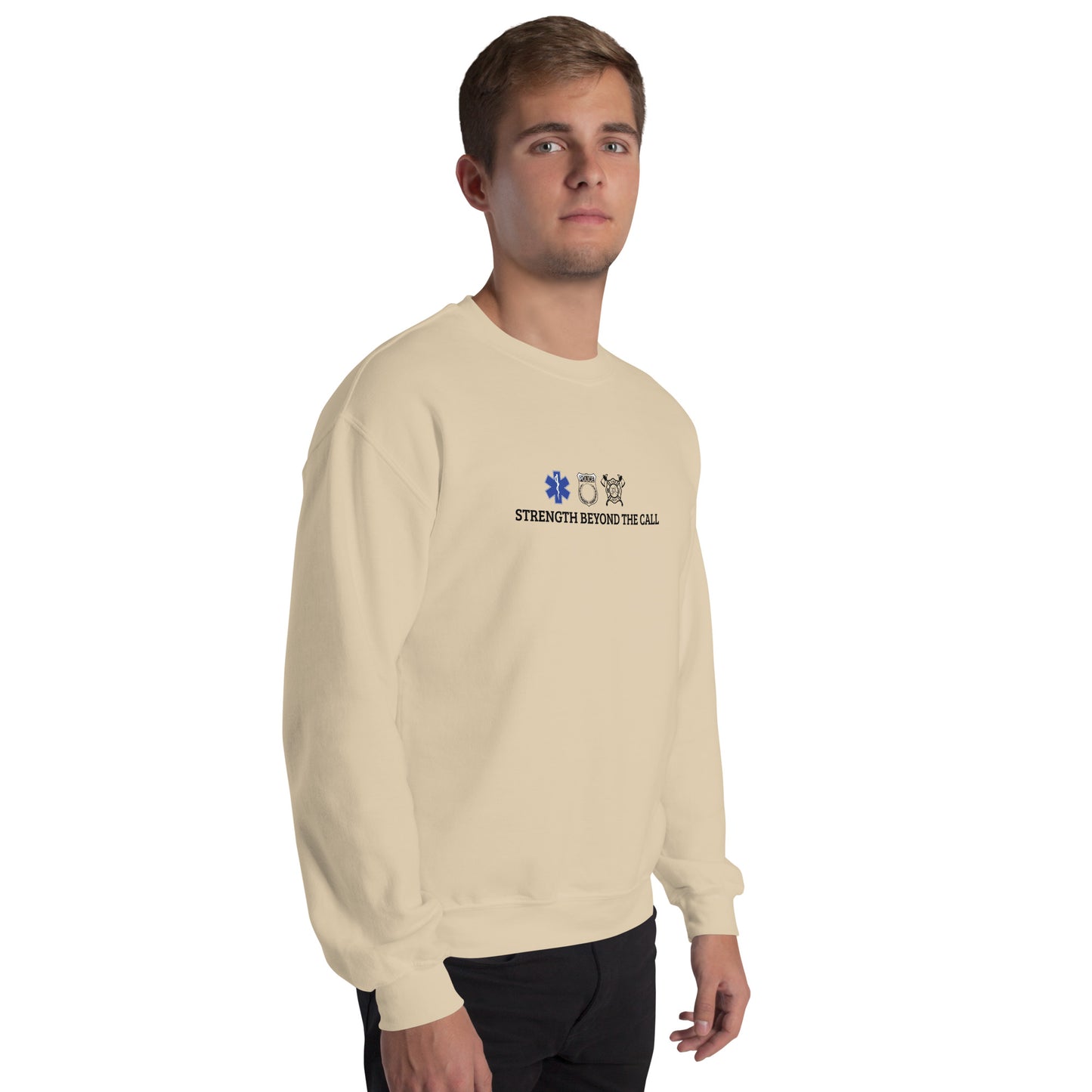 Strength Beyond The Call Sweatshirt – First Responder PTSD Awareness | Revival Unleashed-Revival Unleashed