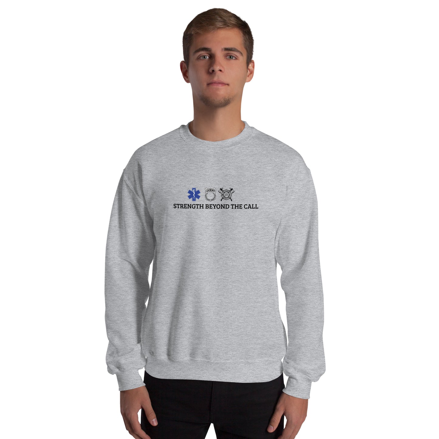 Strength Beyond The Call Sweatshirt – First Responder PTSD Awareness | Revival Unleashed-Revival Unleashed