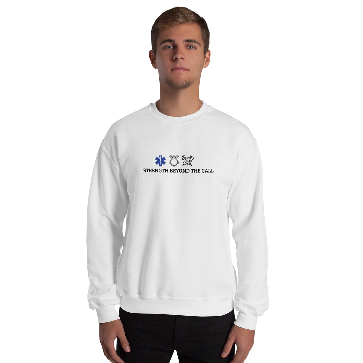 Strength Beyond The Call Sweatshirt – First Responder PTSD Awareness | Revival Unleashed-Revival Unleashed