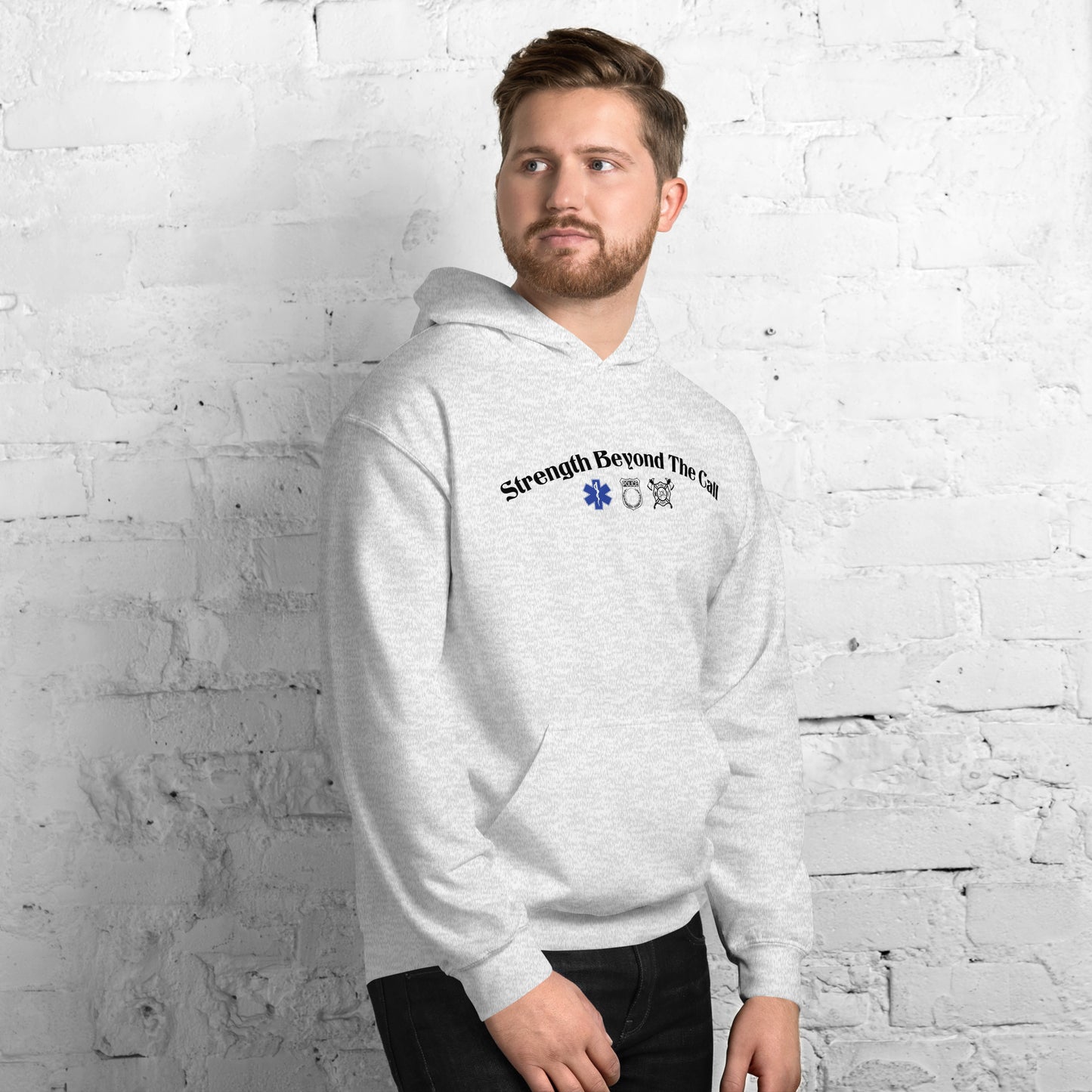 Strength Beyond The Call Hoodie – First Responder PTSD Awareness | Revival Unleashed-Revival Unleashed