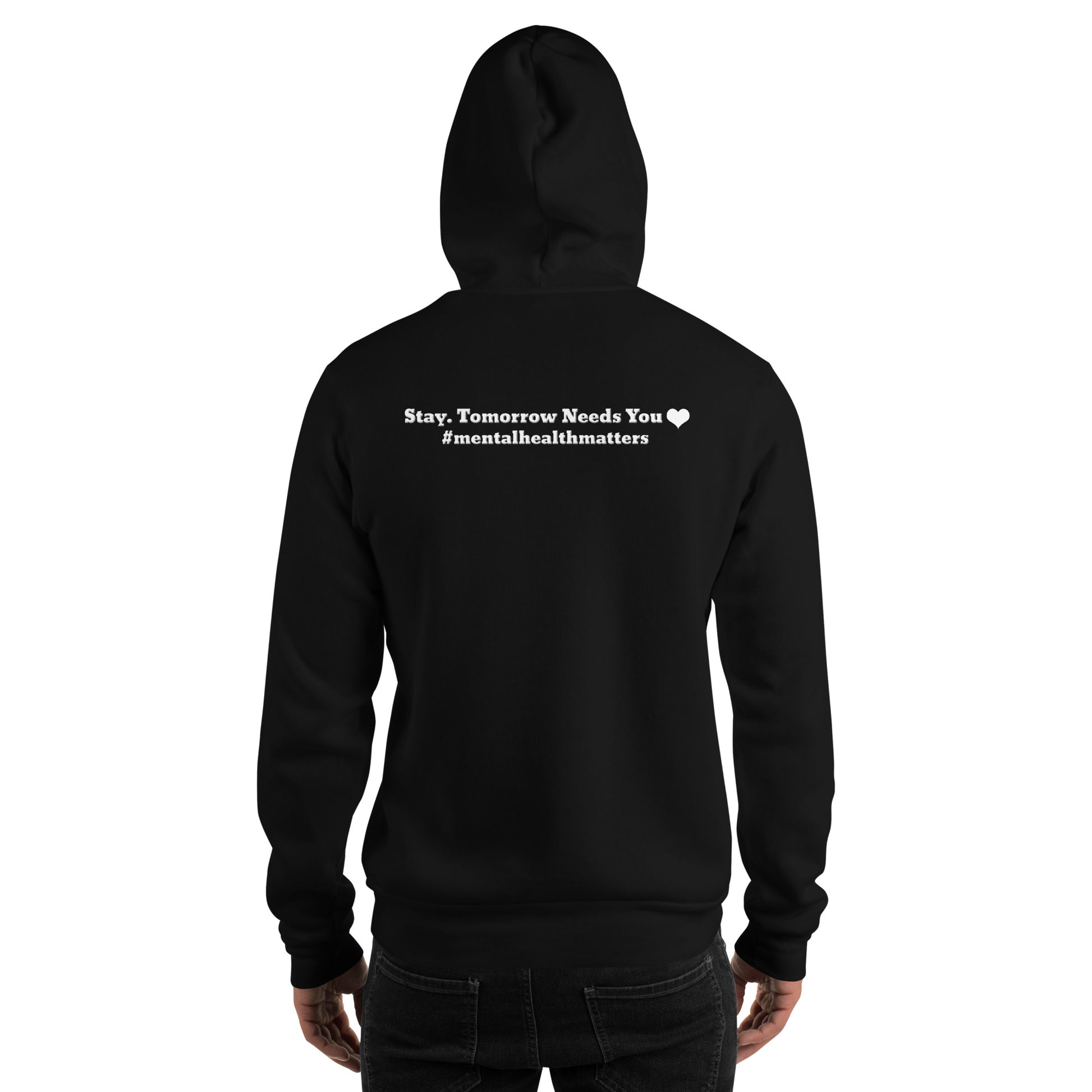 Stay, Tomorrow Needs You Unisex Hoodie – Mental Health Apparel | Revival Unleashed-Revival Unleashed