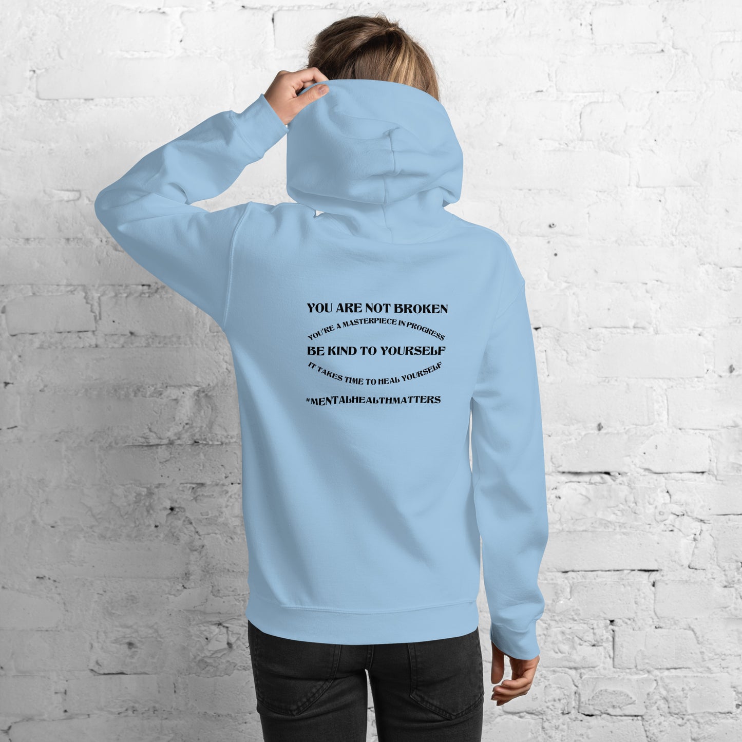You Are Not Broken Unisex Hoodie – Mental Health Apparel | Revival Unleashed-Revival Unleashed