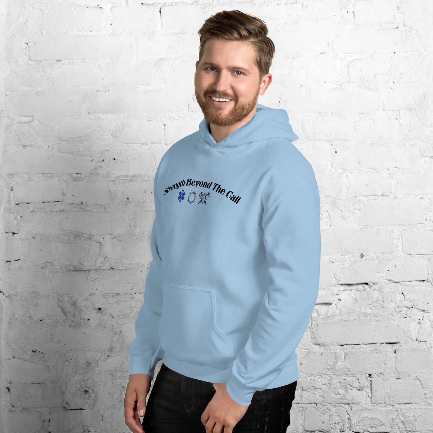 Strength Beyond The Call Hoodie – First Responder PTSD Awareness | Revival Unleashed-Revival Unleashed
