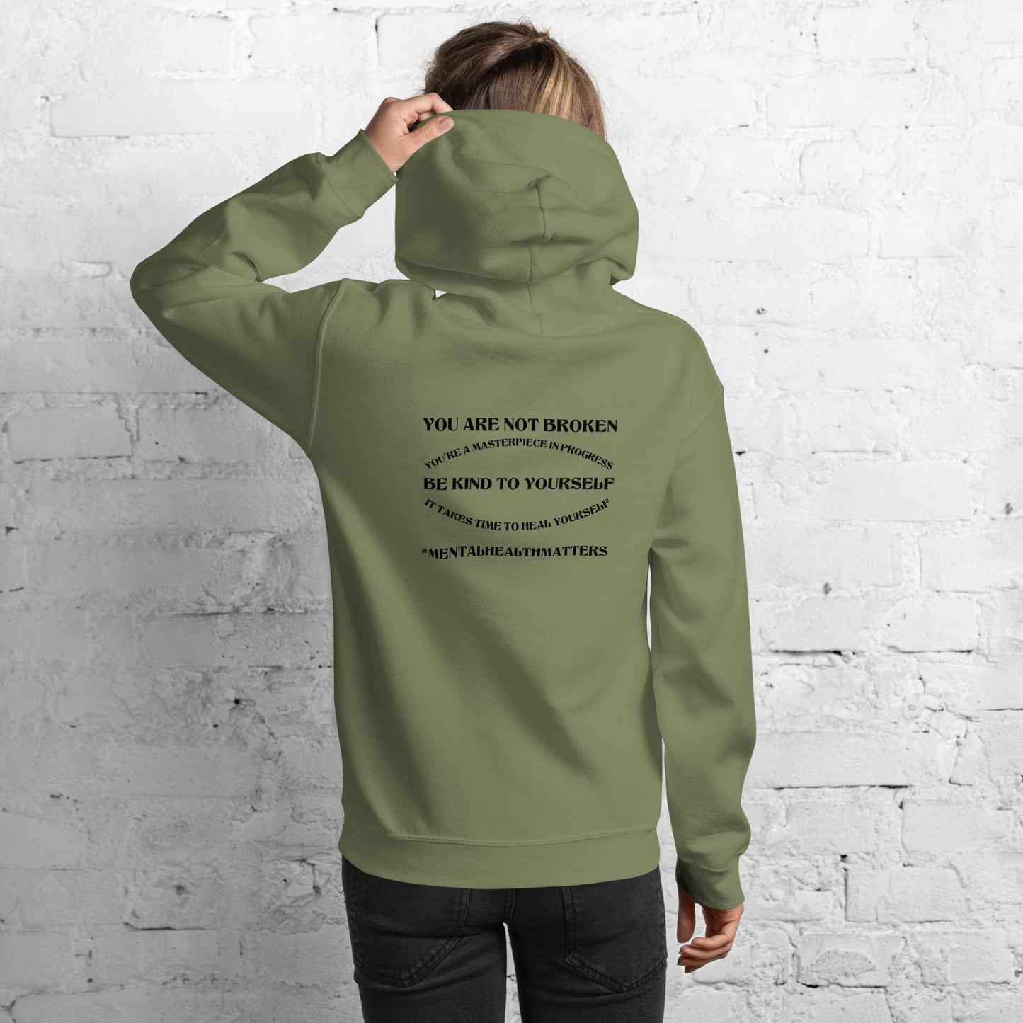 You Are Not Broken Unisex Hoodie – Mental Health Apparel | Revival Unleashed-Revival Unleashed
