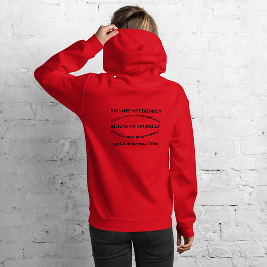 You Are Not Broken Unisex Hoodie – Mental Health Apparel | Revival Unleashed-Revival Unleashed
