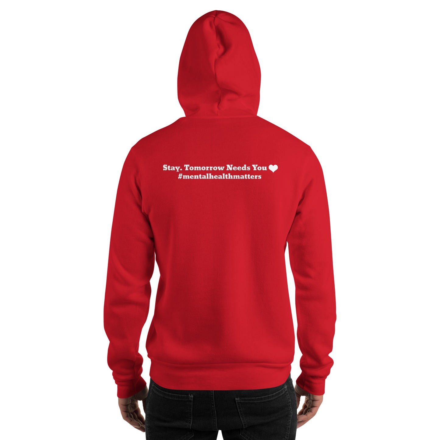 Stay, Tomorrow Needs You Unisex Hoodie – Mental Health Apparel | Revival Unleashed-Revival Unleashed