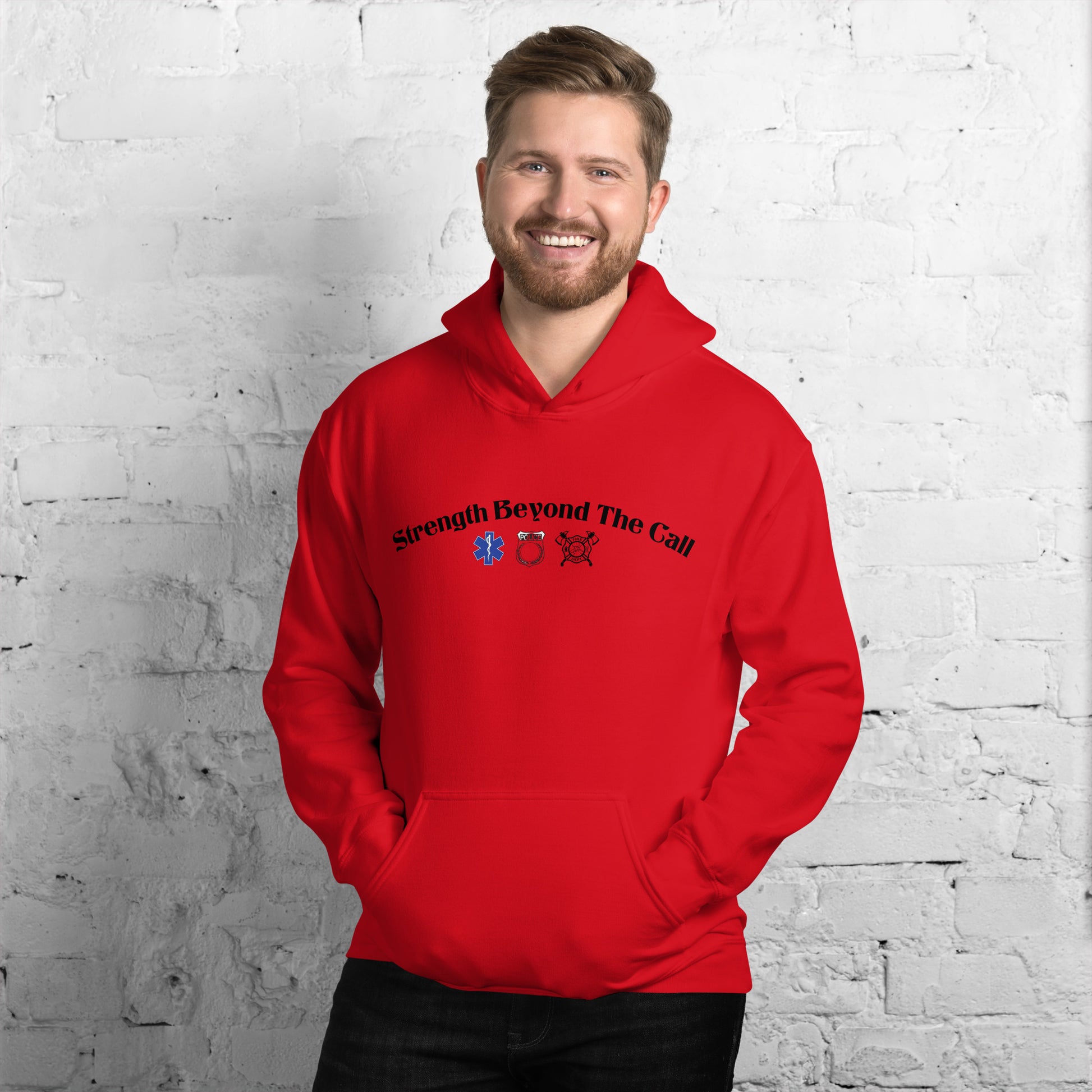 Strength Beyond The Call Hoodie – First Responder PTSD Awareness | Revival Unleashed-Revival Unleashed