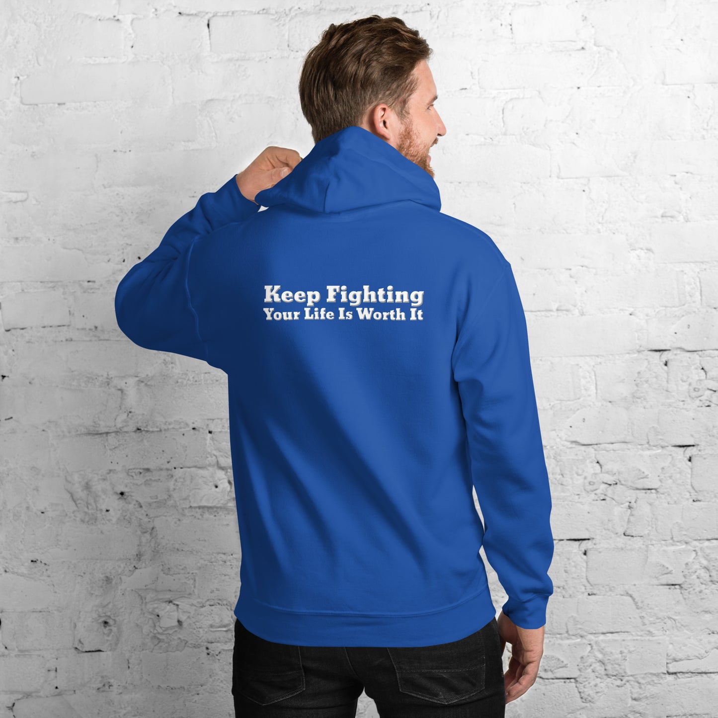 Keep Fighting Hoodie – Mental Health Apparel | Revival Unleashed-Revival Unleashed