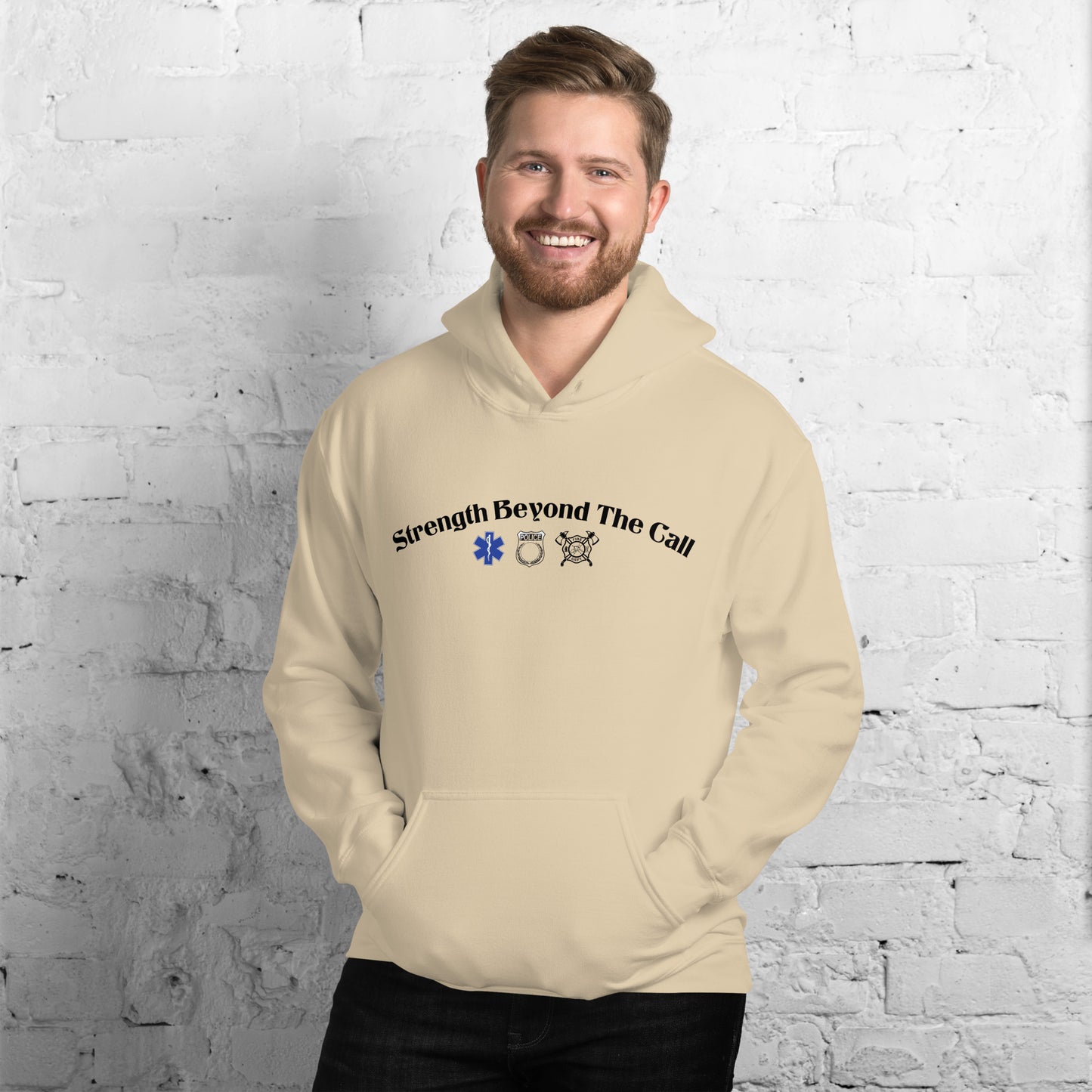 Strength Beyond The Call Hoodie – First Responder PTSD Awareness | Revival Unleashed-Revival Unleashed