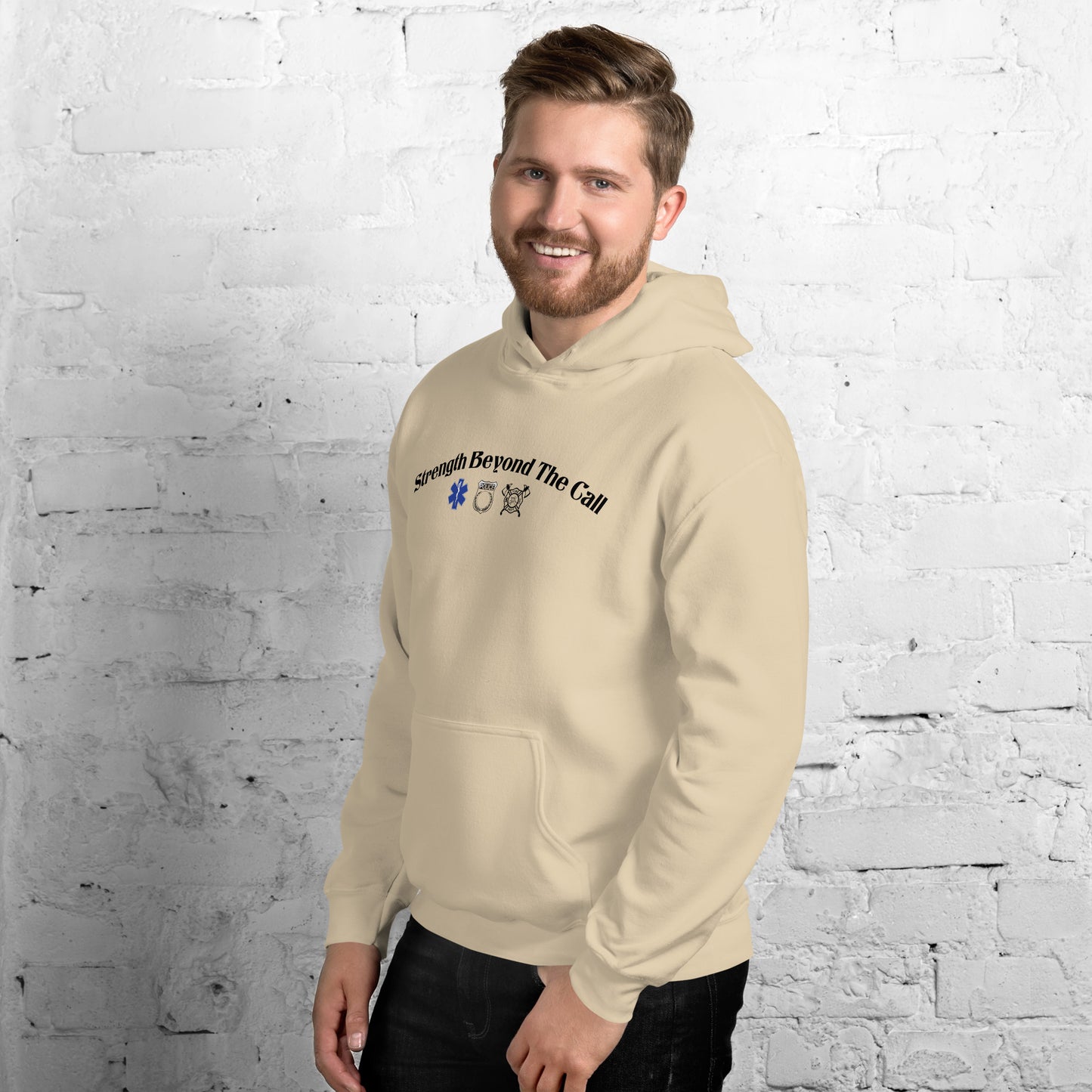 Strength Beyond The Call Hoodie – First Responder PTSD Awareness | Revival Unleashed-Revival Unleashed