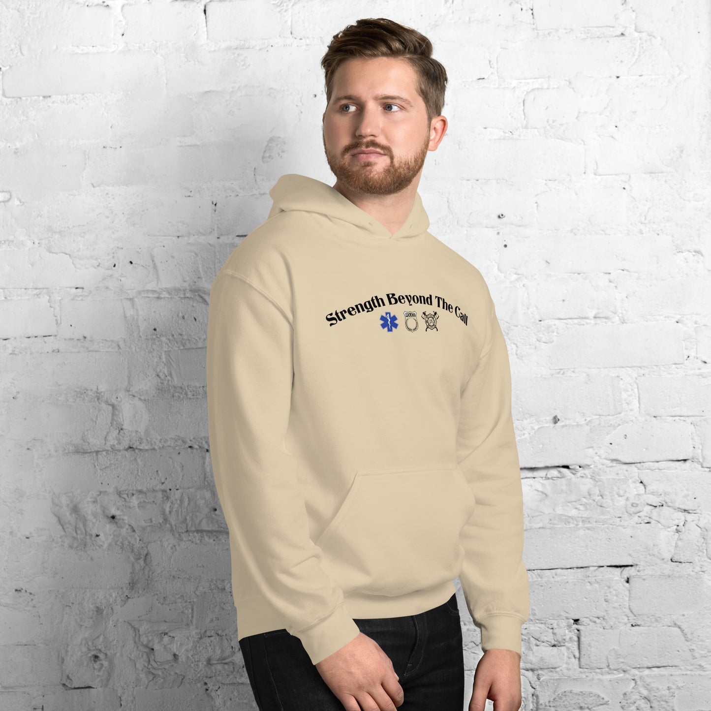 Strength Beyond The Call Hoodie – First Responder PTSD Awareness | Revival Unleashed-Revival Unleashed